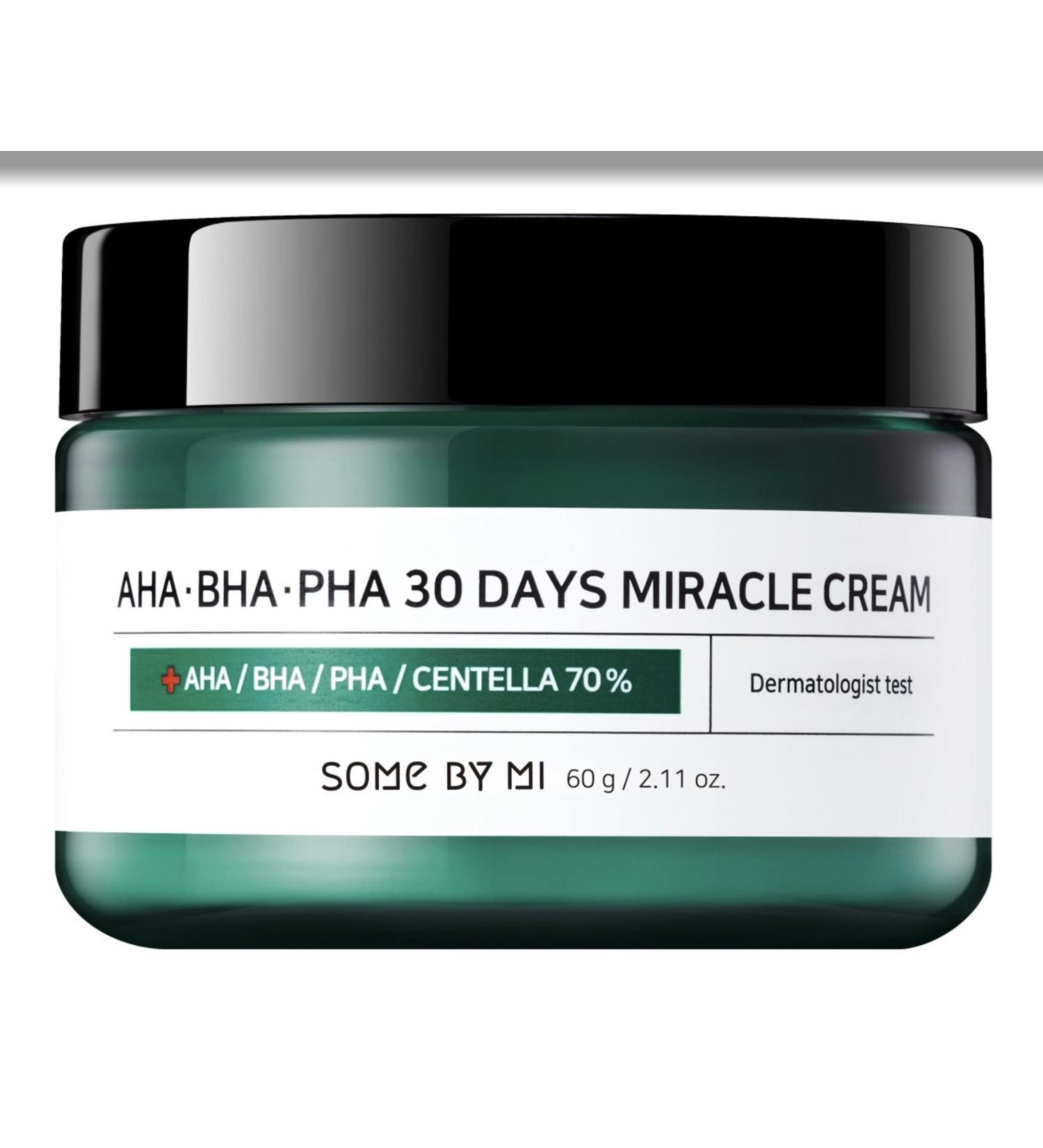 SOME BY MI AHA-BHA-PHA 30 DAYS MIRACLE CREAM (60g) - Functional cosmetic cream - Buy Online on GoSupps.com