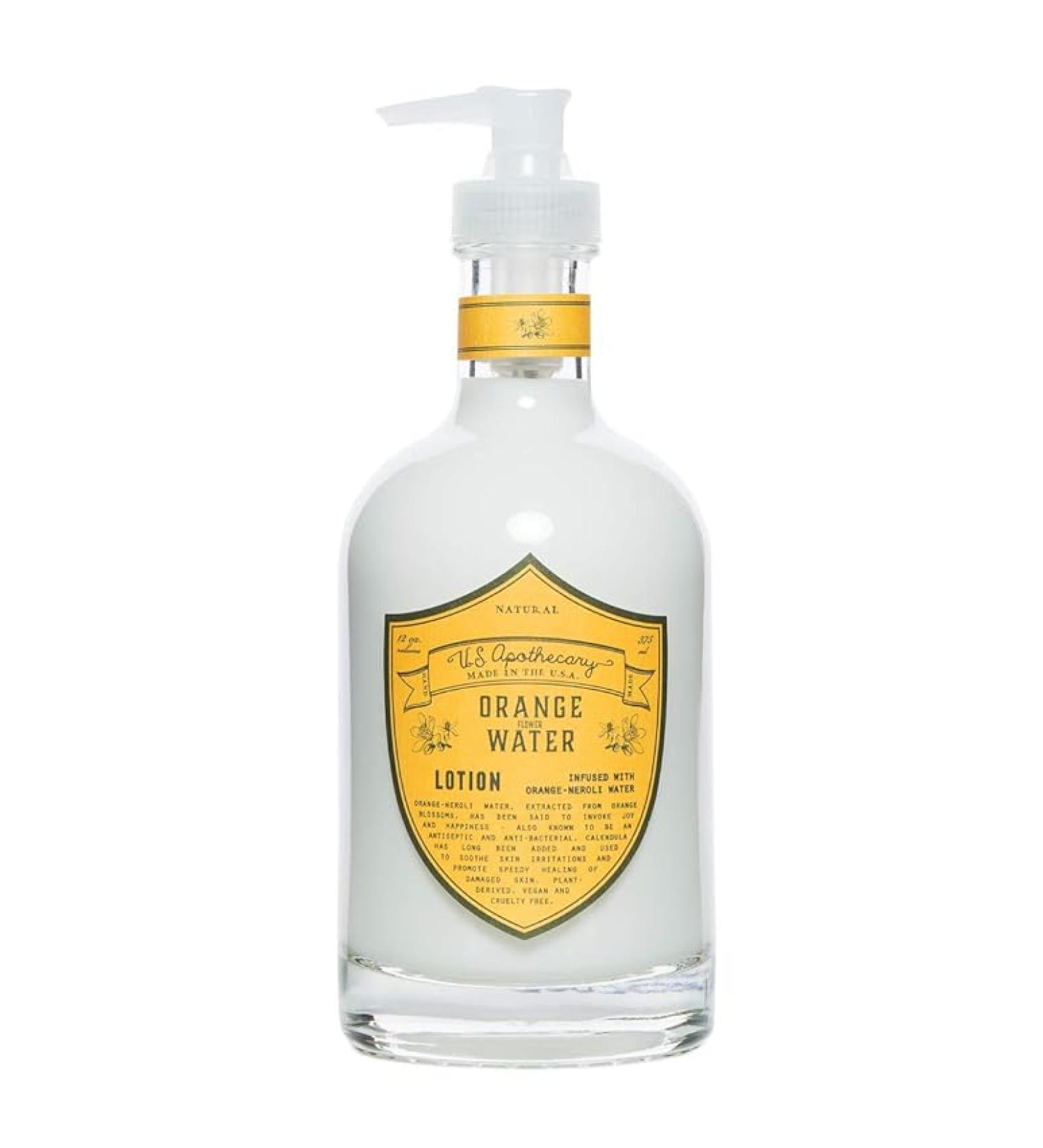 US Apothecary Orange Water Hand and Body lotion 12 oz