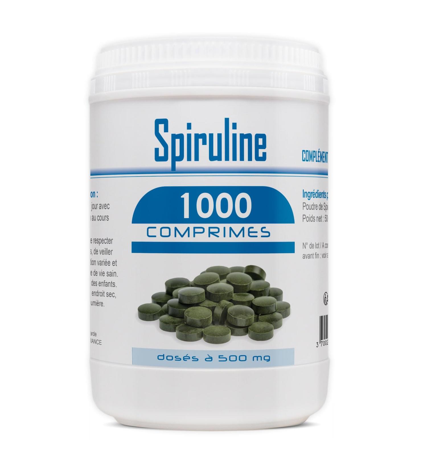 Spirulina 500mg - 1000 Tablets - Buy Online on GoSupps.com