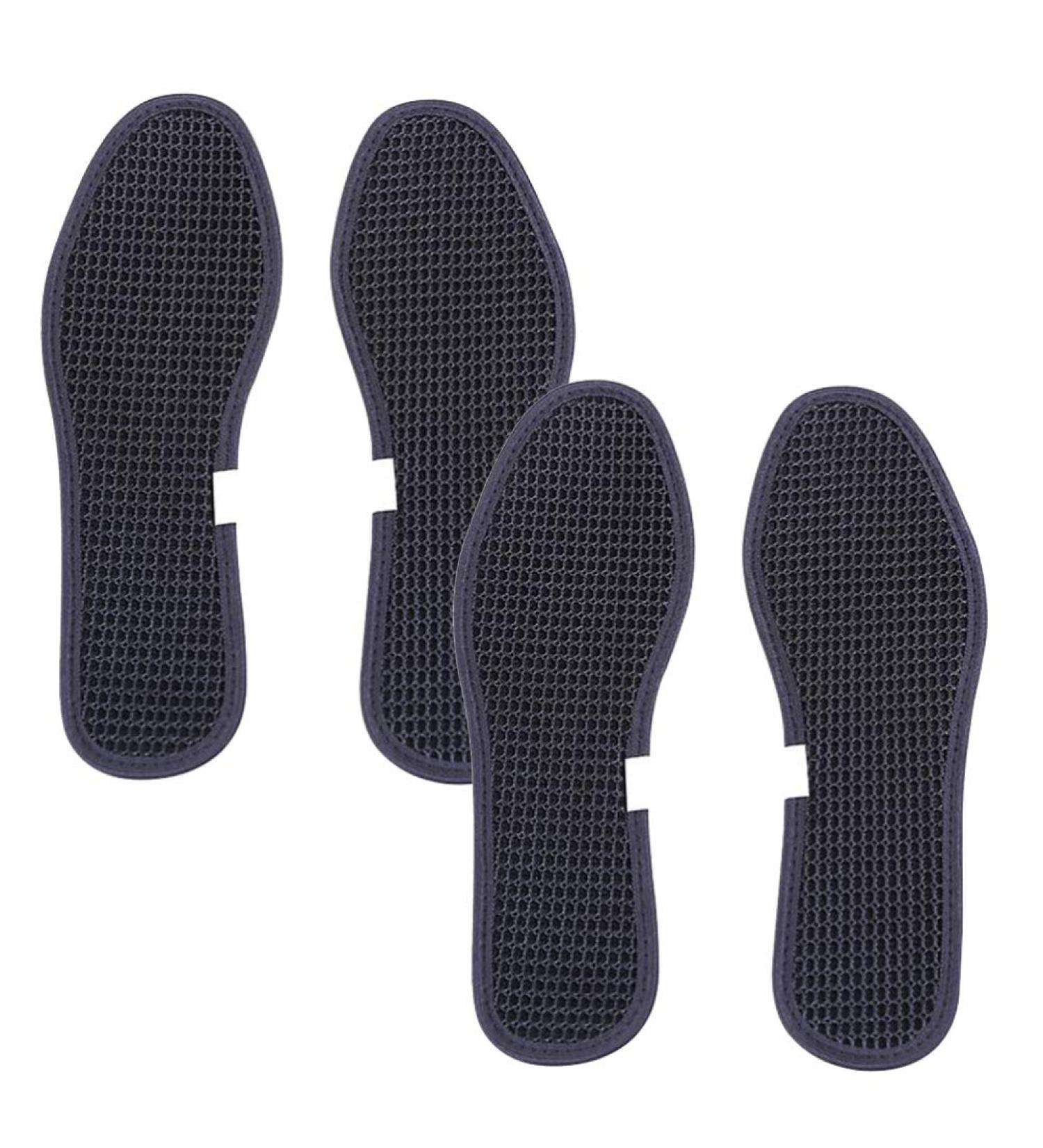 EXCEART 2 Pairs Bamboo Charcoal Odor Control Shoe Insoles - Size 40 Black 24x5cm - Buy Online on GoSupps.com