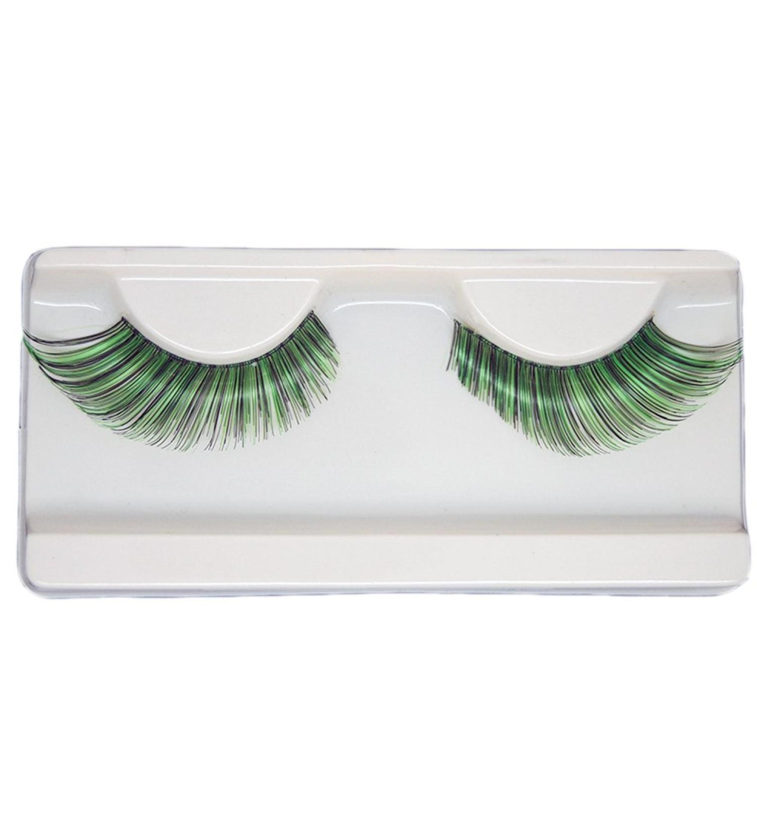 EMILYSTORES Green Fortune Teller Halloween Eyelashes - 1 Pair for Party Costume - Buy Online on GoSupps.com
