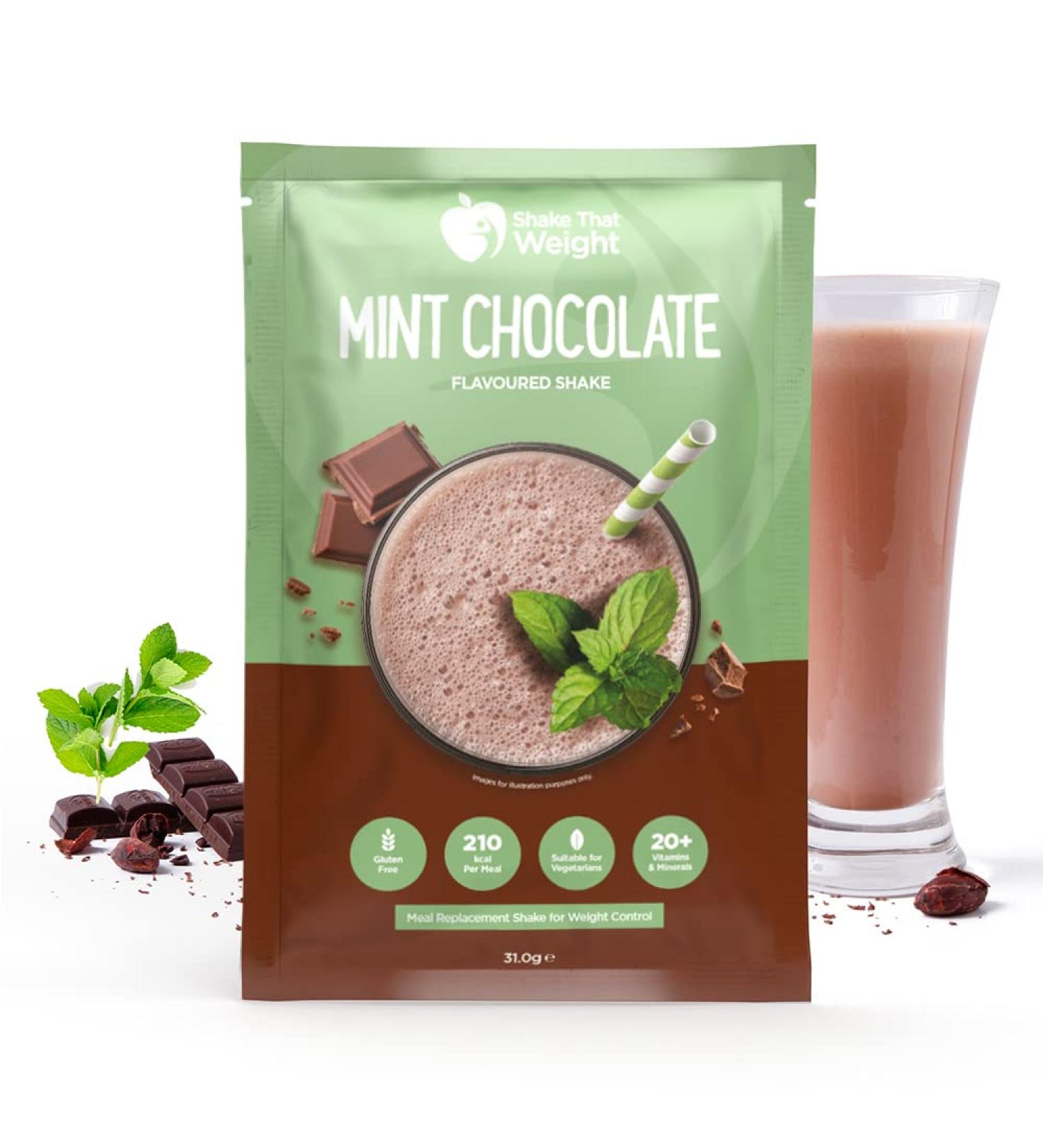 Chocolate Mint High Protein Meal Replacement Shake - Shake That Weight 31g (1 Pack) - Buy Online on GoSupps.com