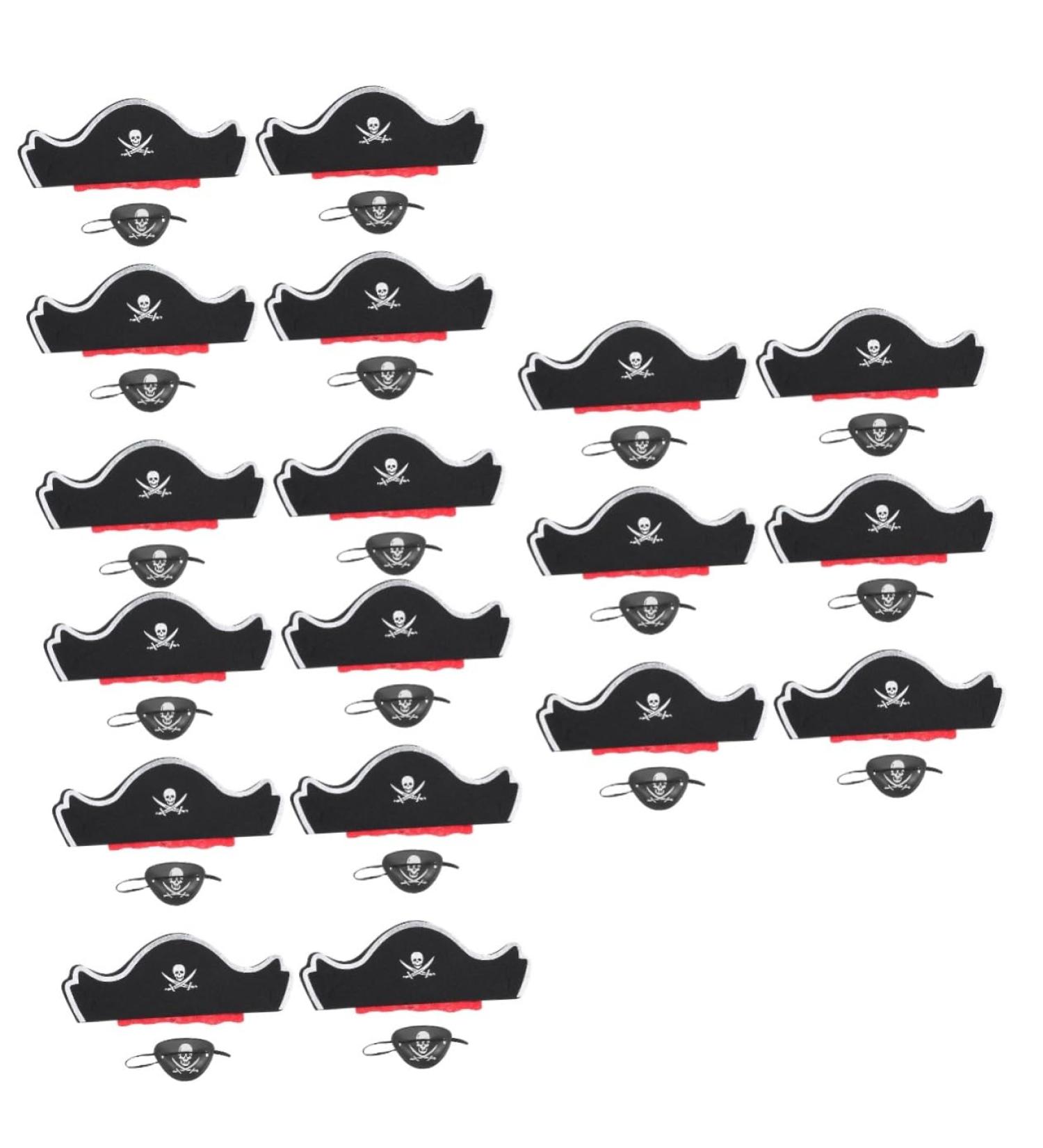 minkissy 18 Sets Pirate Hair Blindfold Prom Suit Cosplay Pirate Hats for Halloween Pirate Cap Pirate Cosplay Costume Pirate Party Costume Prop Photo Props Pirate Performance Props Plastic - Buy Online on GoSupps.com