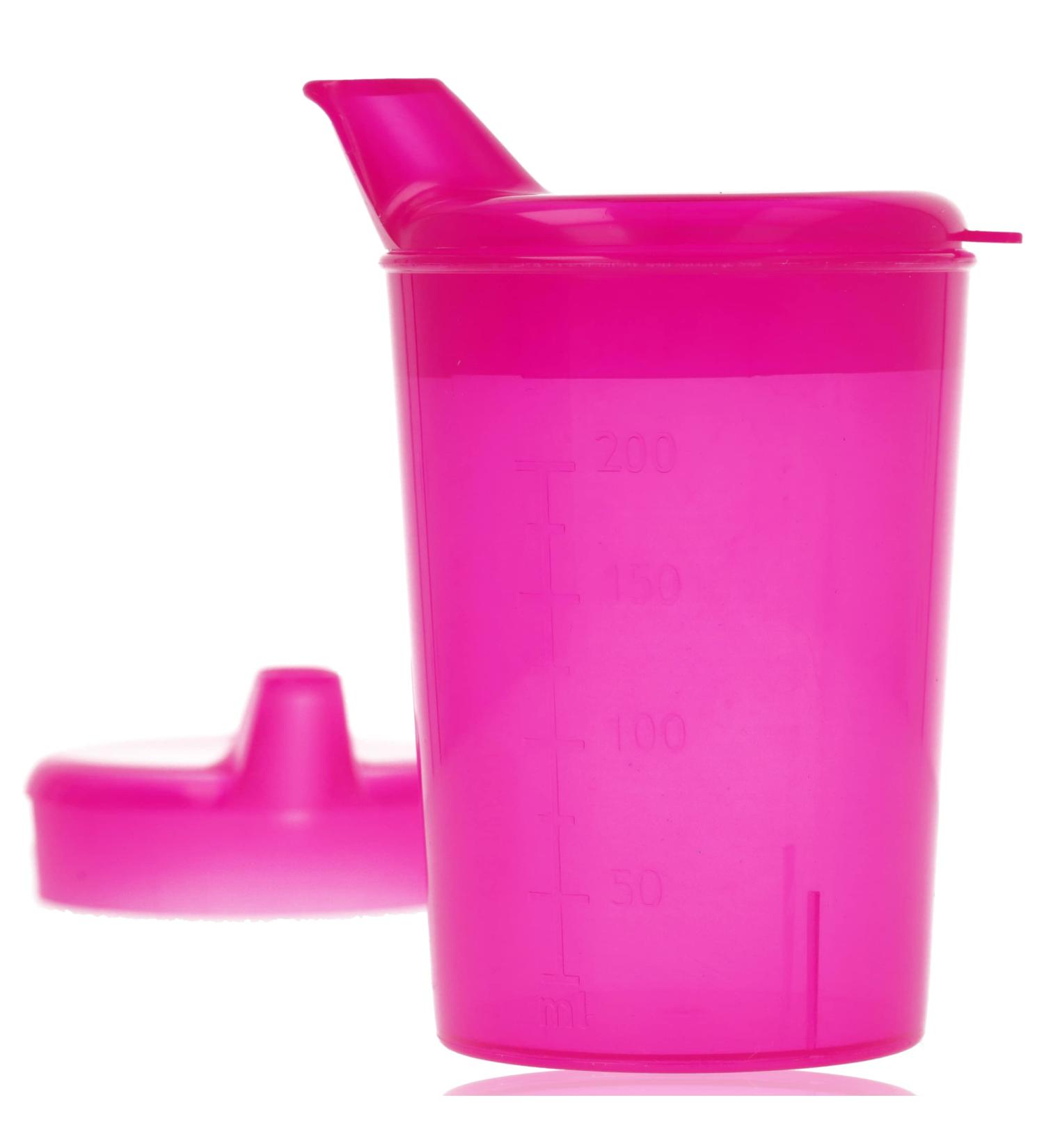 Horn Medical Beak Cup - 250ml Drinking Aid with 2 Lids (Large & Small) - Selectable Color (Red) | International Shipping Available - Buy Online on GoSupps.com