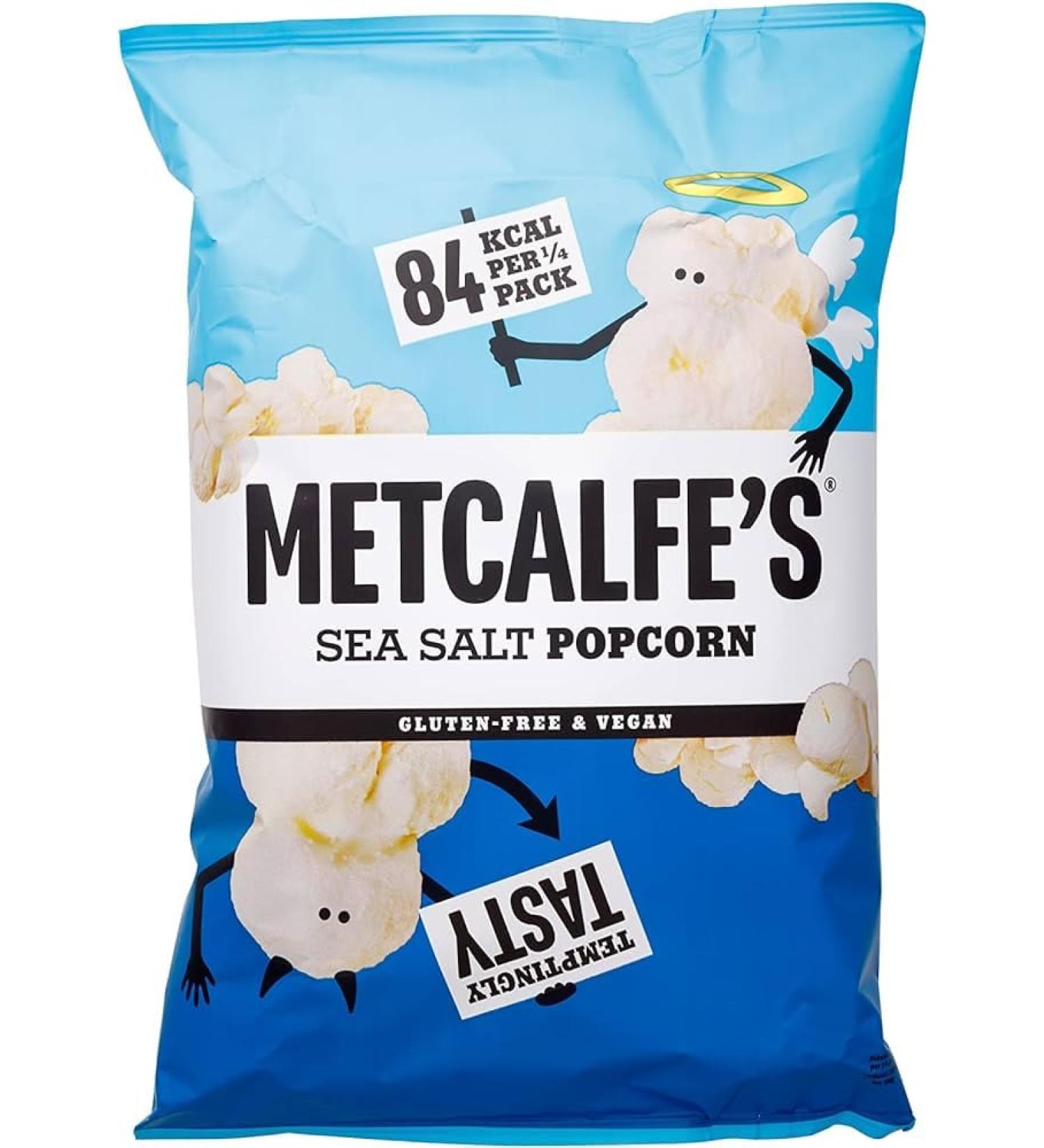 Metcalfes Sea Salt Popcorn Gluten Free Vegan 17g (96 Bags)