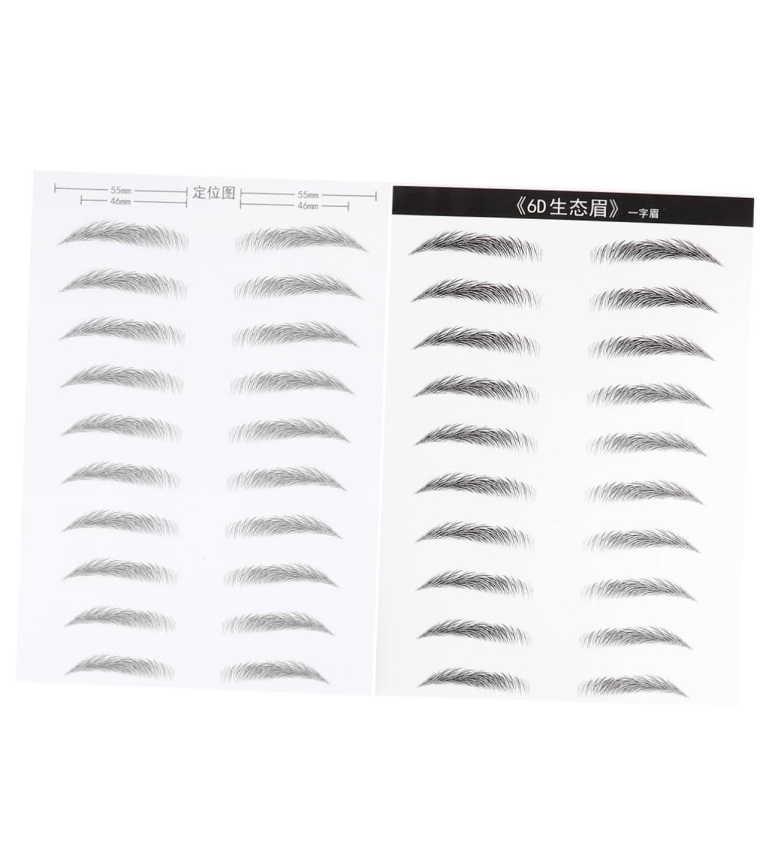 FRCOLOR 6 Sheets Pairs Waterproof Stickers Makeup Stickers Stick-on Brows Cosmetic Artificial Stencil Miss - Buy Online on GoSupps.com