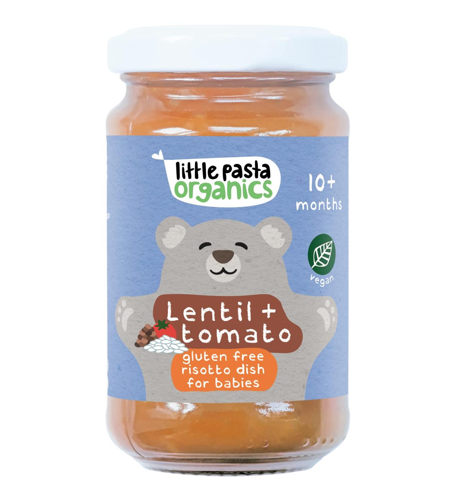 Little Pasta Organics Lentil & Tomato Risotto Baby Food (Stage 3 / 10m+