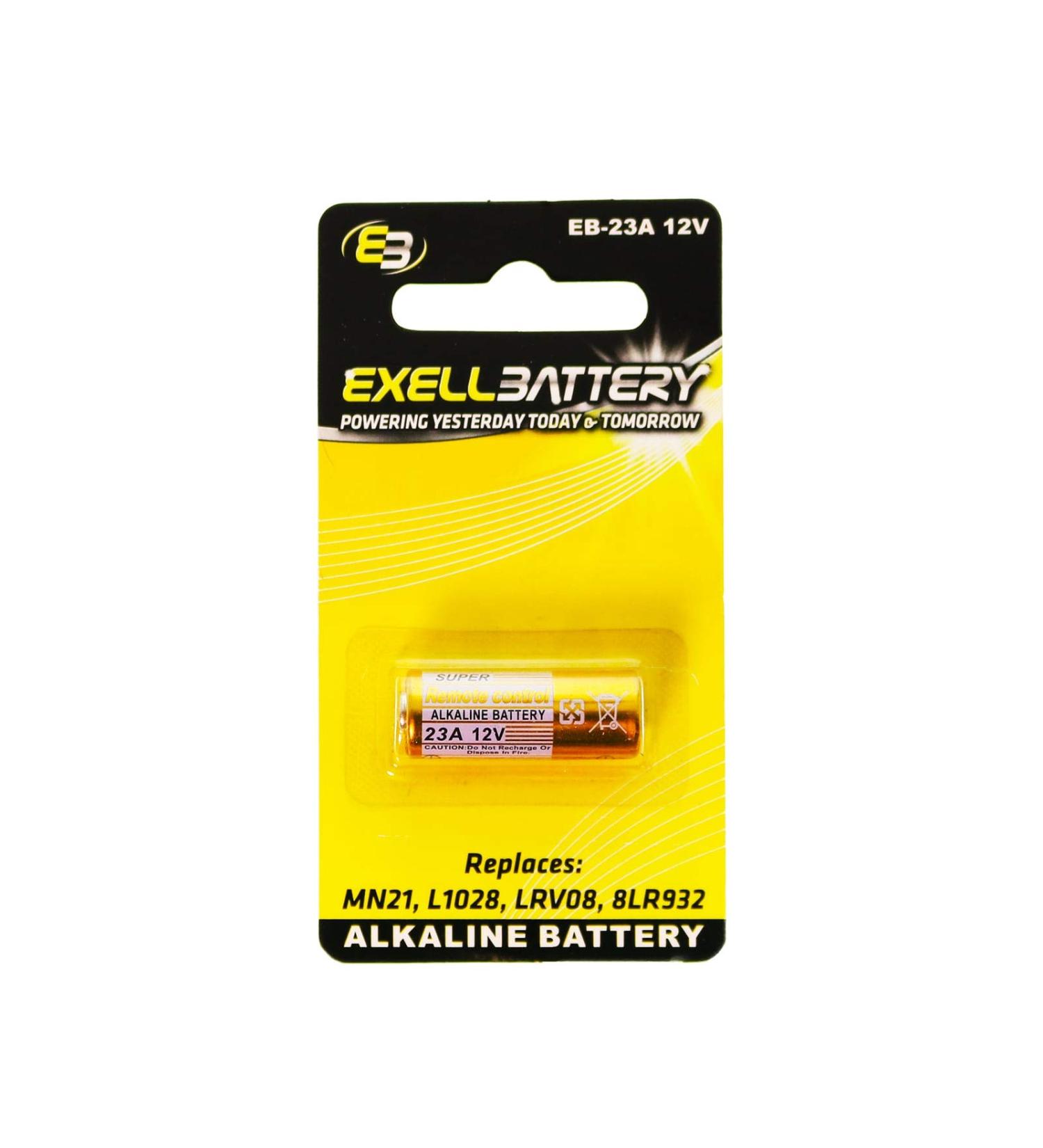 Exell EB-23A 12V Alkaline Battery - Replaces 27A A27 B-1 CA22 & More - International Shipping Available - Buy Online on GoSupps.com