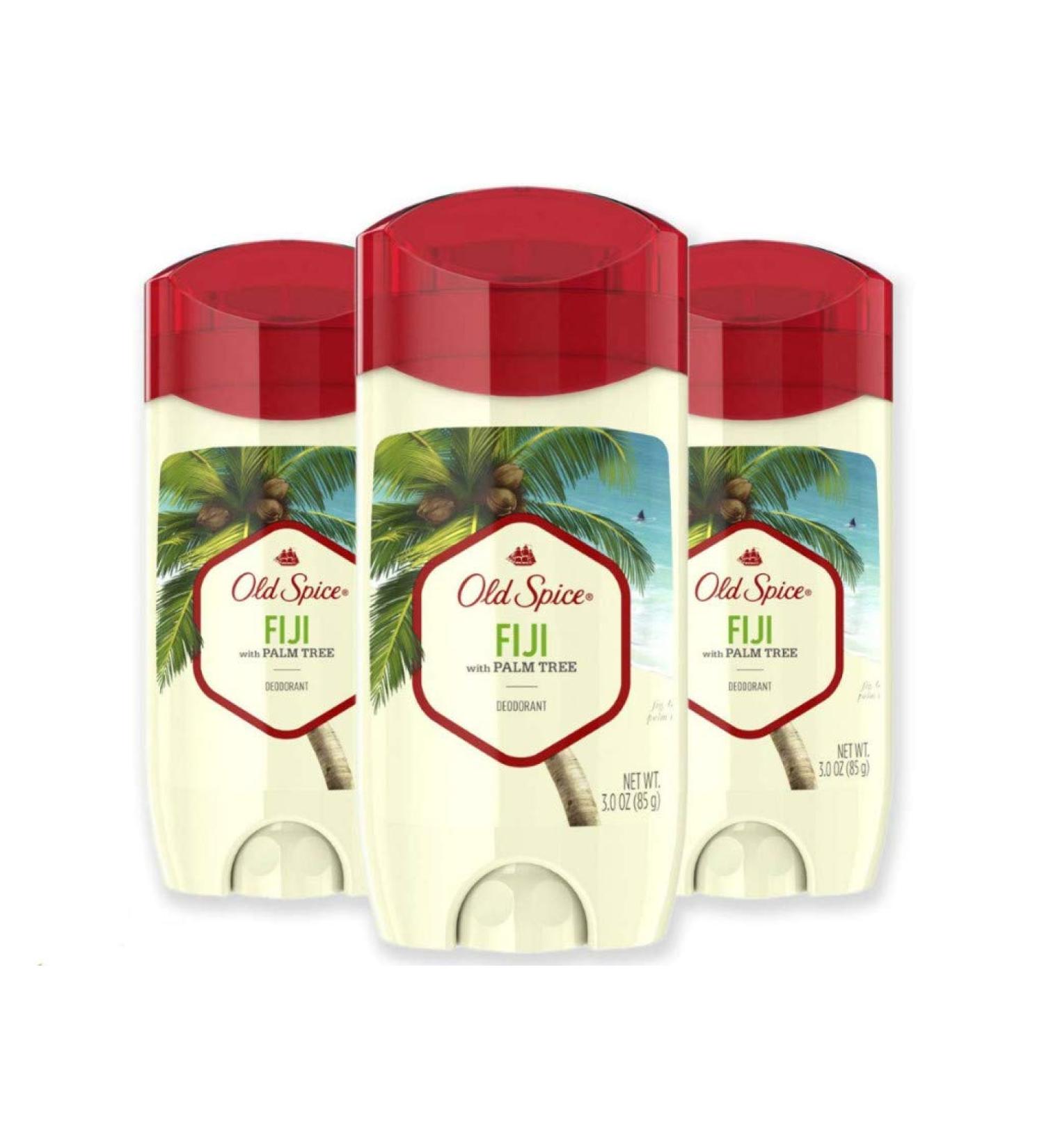 Old Spice Aluminum Free Deodorant for Men Fiji - 3.0 oz (Pack of 3) - Palm Tree Scent - Fiji 3 Count - Buy Online on GoSupps.com