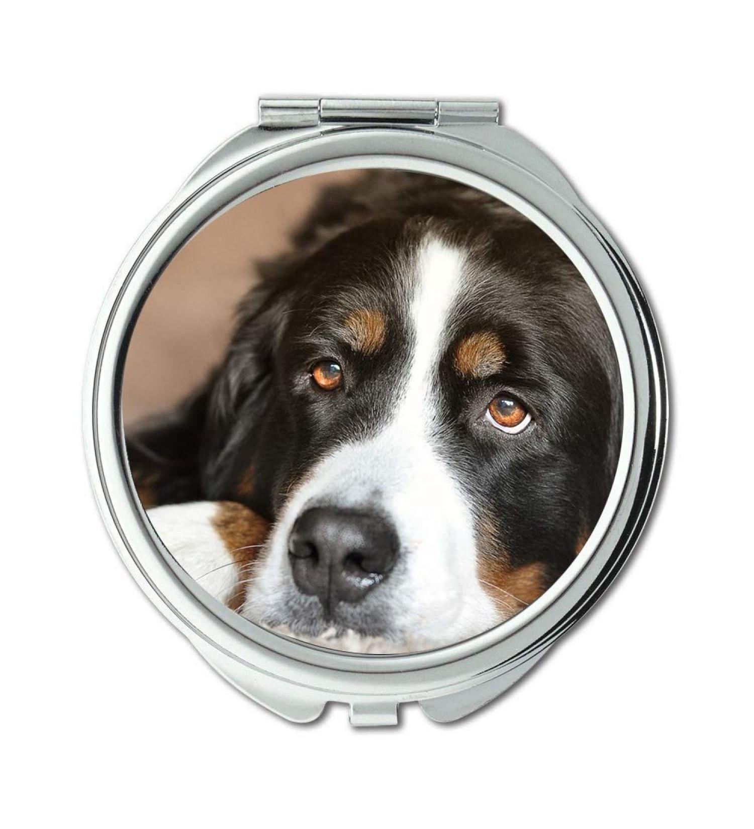 Mirror Travel Mirror Dog Bitch Bernese Mountain Dog Eyes Animal Pet Pocket Mirror portable mirror - Buy Online on GoSupps.com