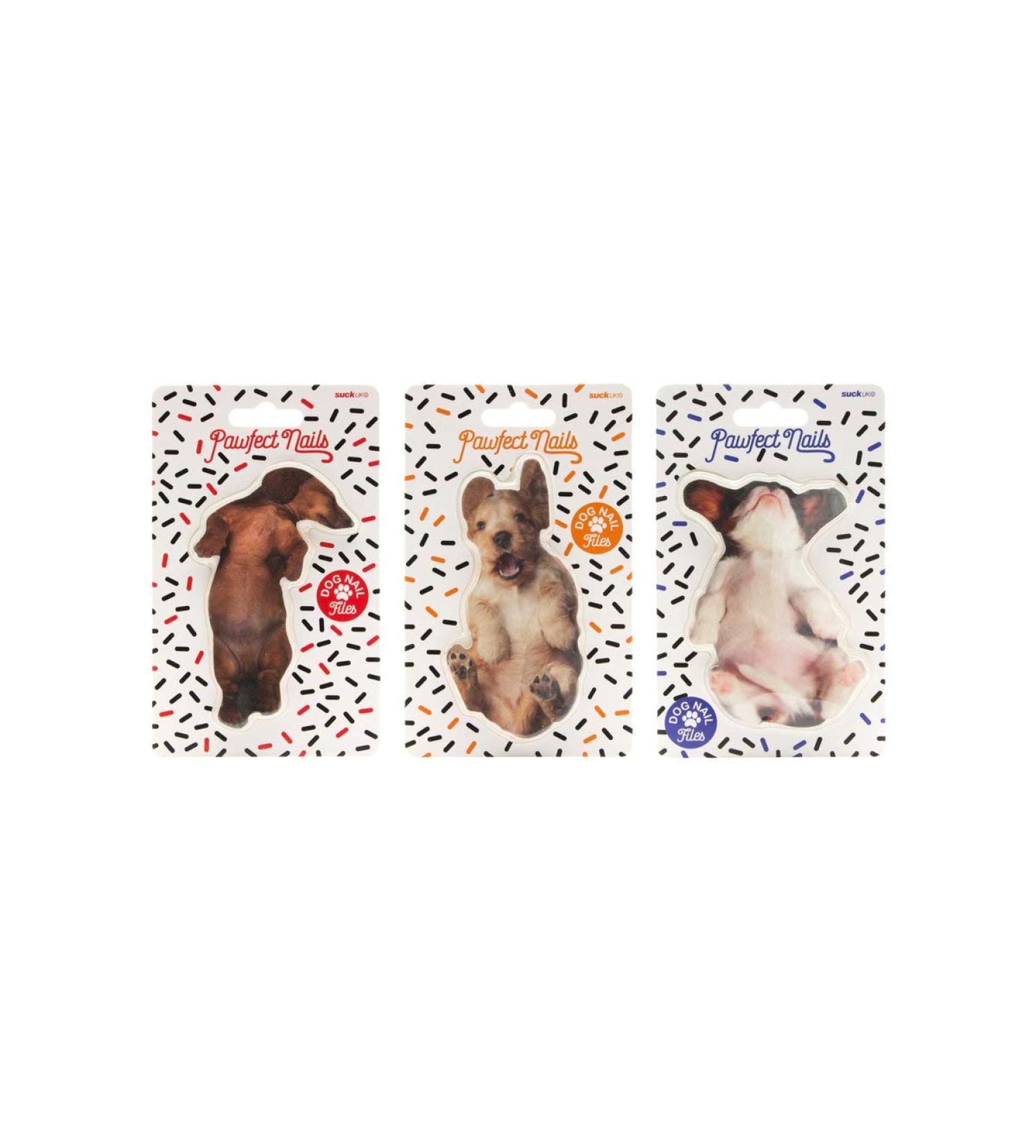 Suck UK Dog Nail File | Dog Shaped Buffering Gift | Nail Filer | Emery Board Accessories | 3 Different Dog Breed Designs | Nail File Buffer | Nail Salon Accessories - Buy Online on GoSupps.com