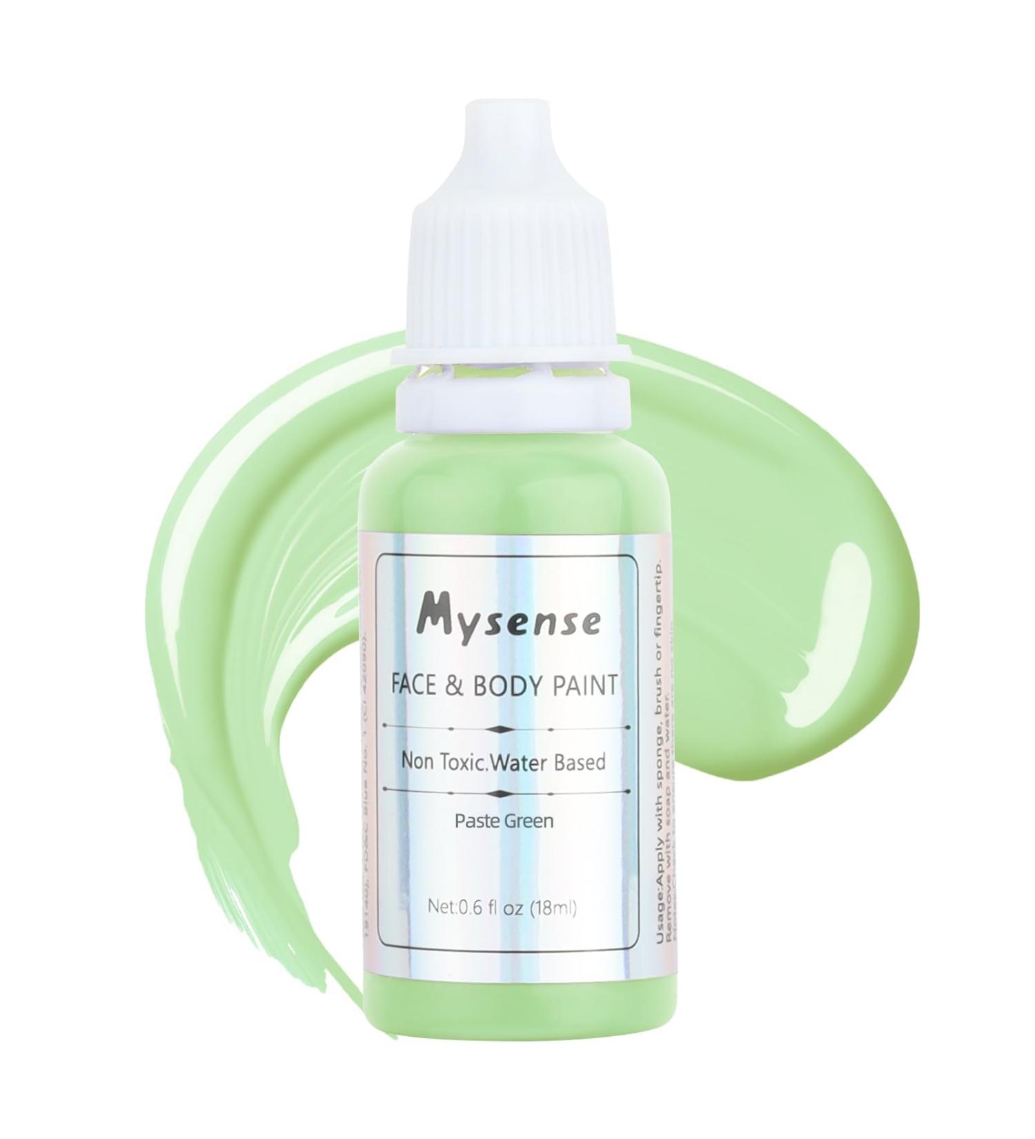 Pastel Green Face and Body Paint 0.6 OZ - Non-toxic Cream for Adults and Children - Halloween Costume, Cosplay Makeup, Special Effects - Washable and Water Based - Buy Online on GoSupps.com
