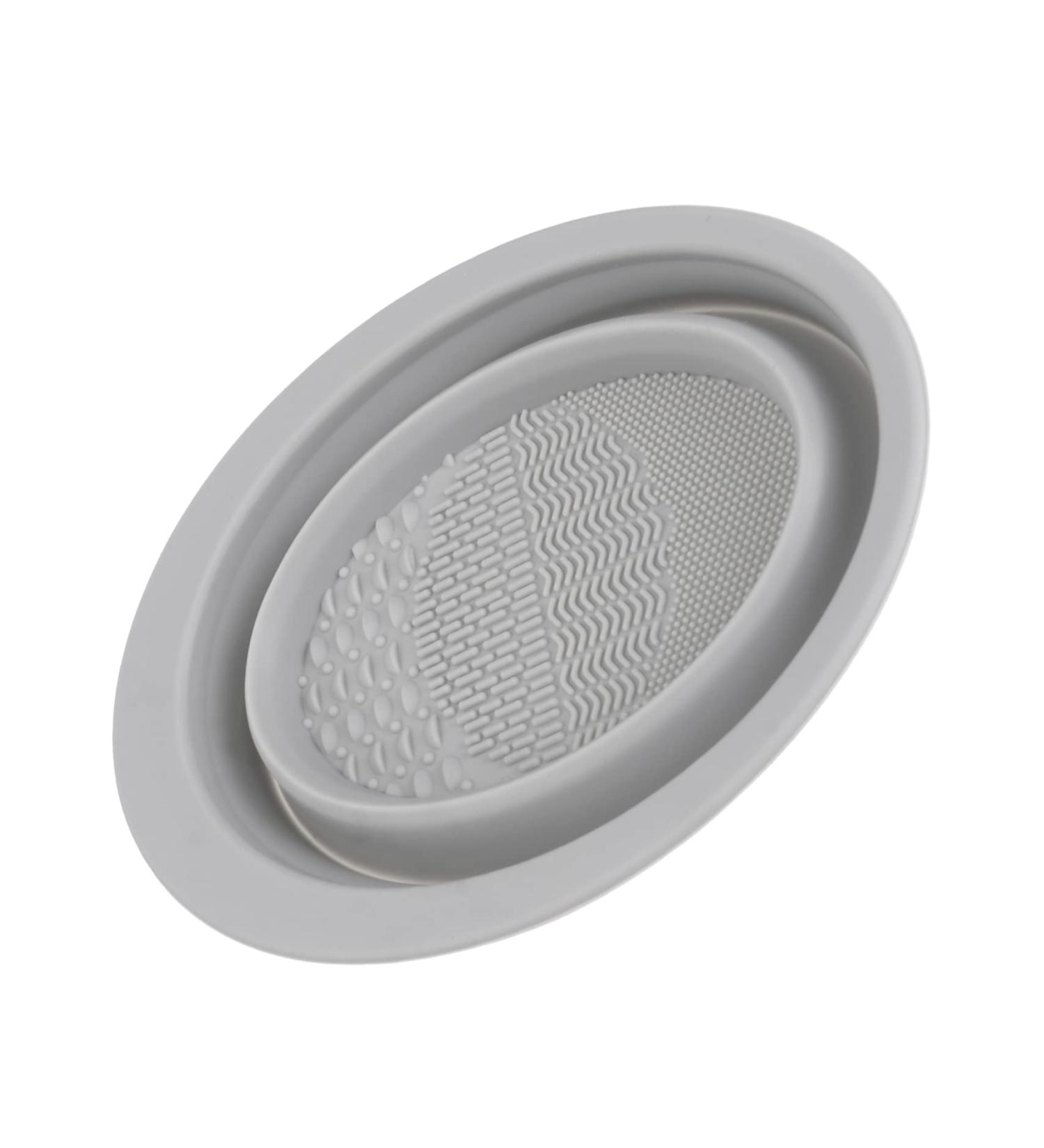 FRCOLOR Makeup Brush Cleaner - 2 Pcs Cleaning Pad Brush Washing Mat | Grey 14.5x11cm - Buy Online on GoSupps.com