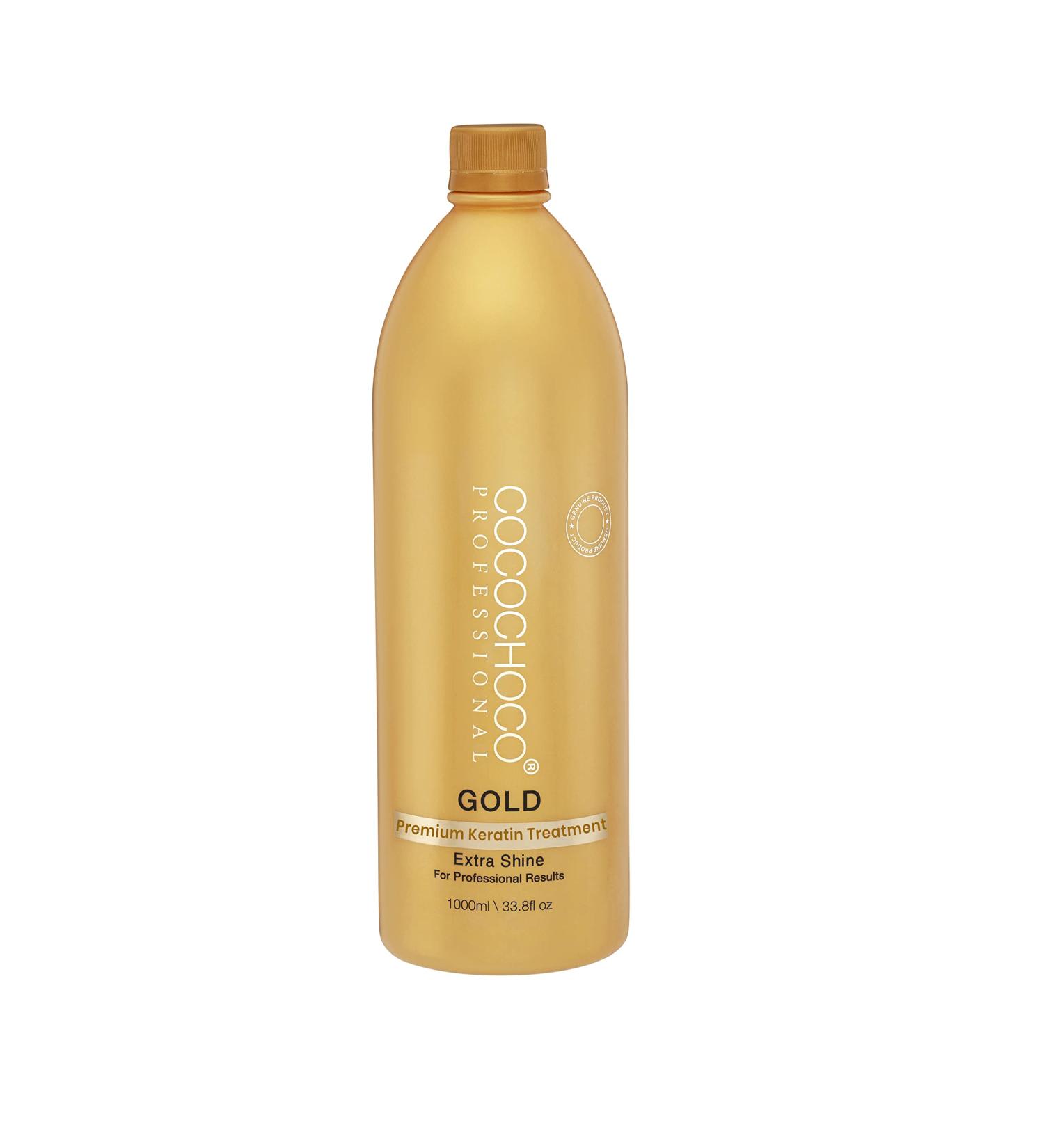 Cocochoco Professional Gold Premium Keratin Hair Treatment 1000ml - Nourishing Hair Care Solution - Buy Online on GoSupps.com