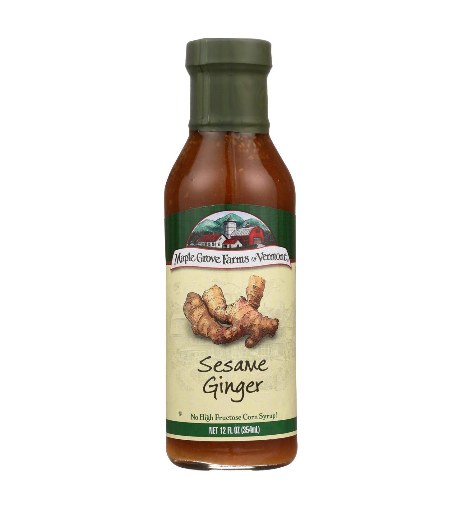 Maple Grove Farms Sesame Ginger Dressing, 12 Ounce - 6 per case.
