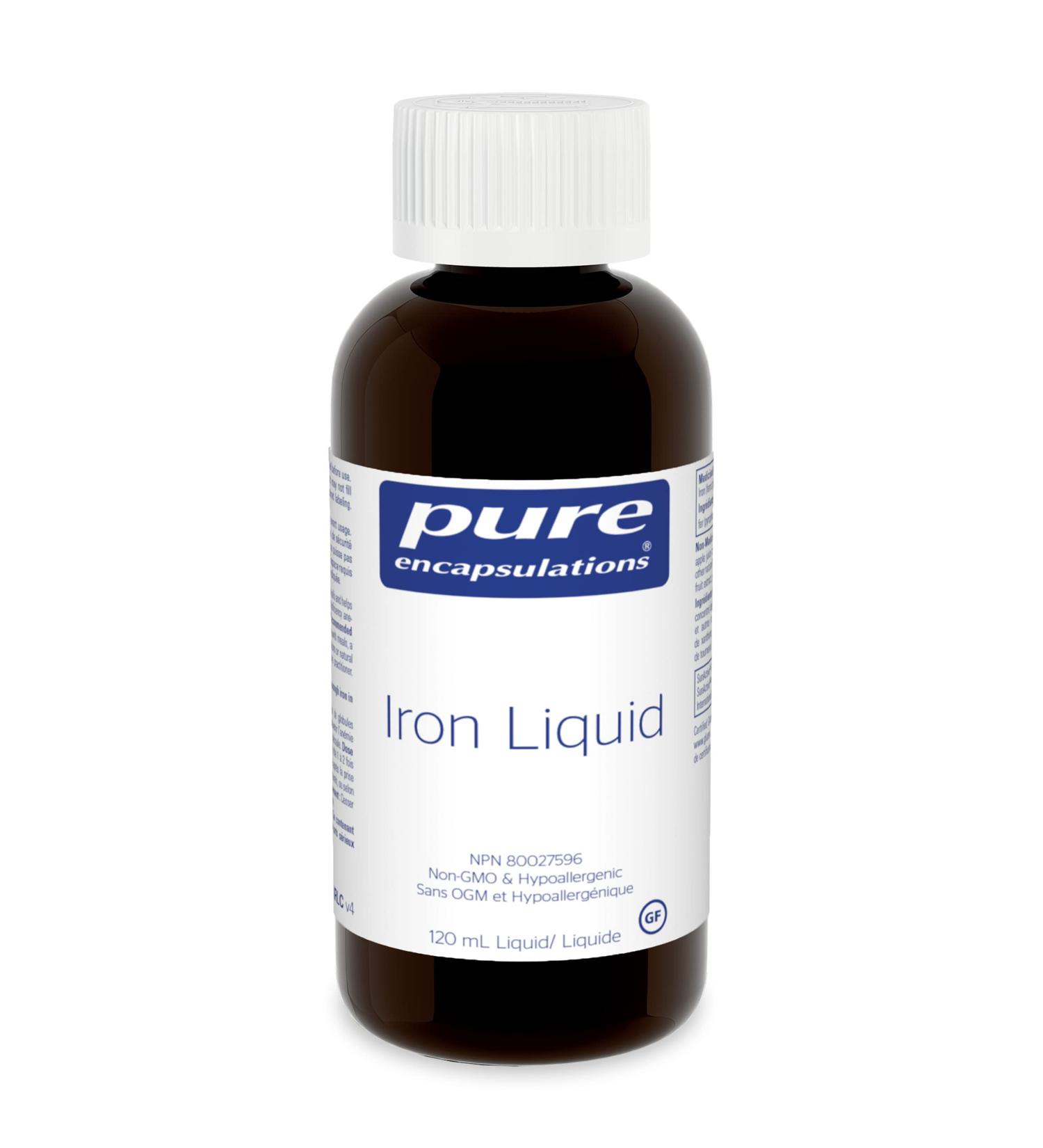 Pure Encapsulations - Iron liquid - Hypoallergenic Supplement Supports Hemoglobin and Myoglobin Function* - 120 ml Liquid - Buy Online on GoSupps.com