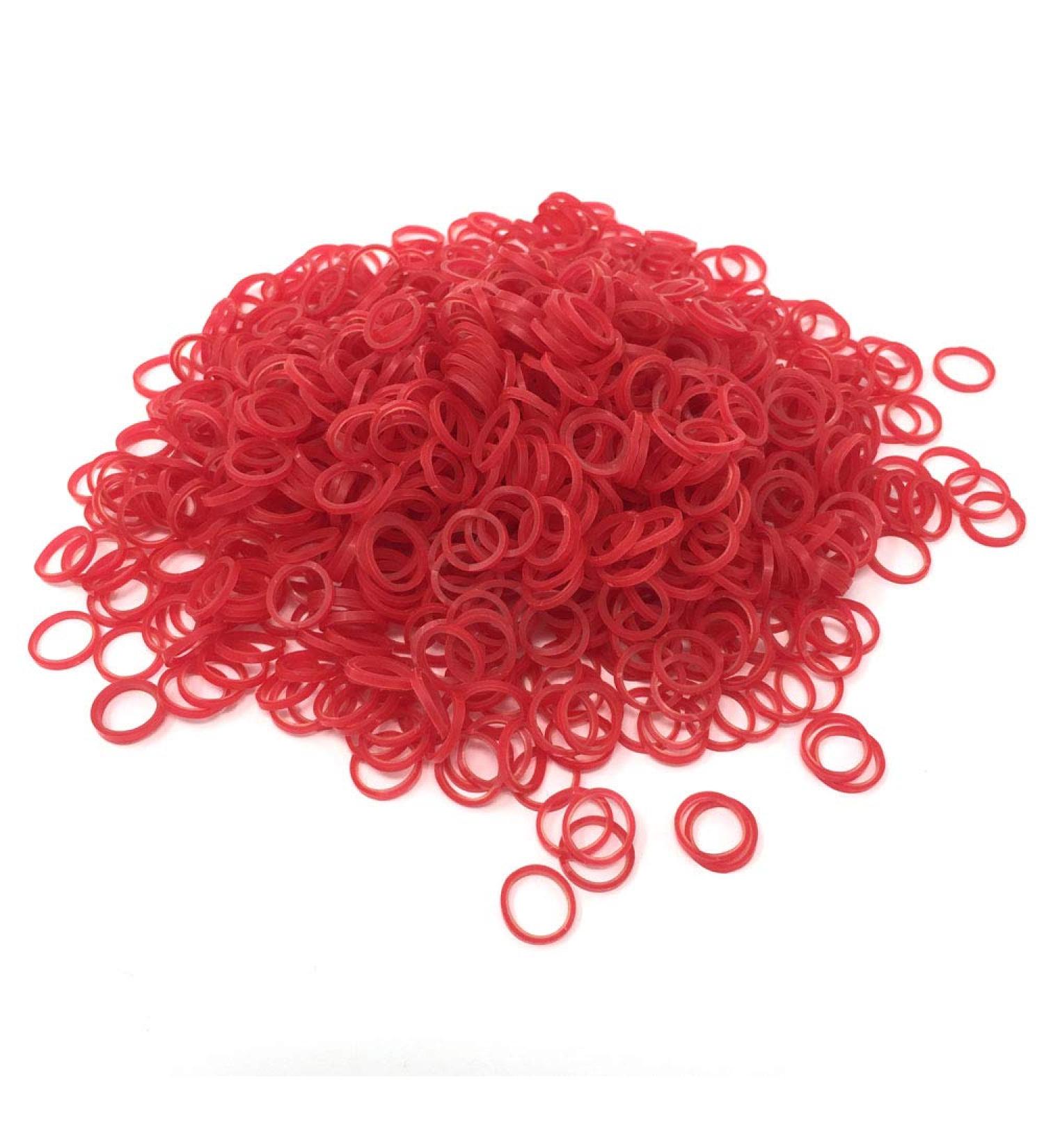 Show tech red latex top knot bands