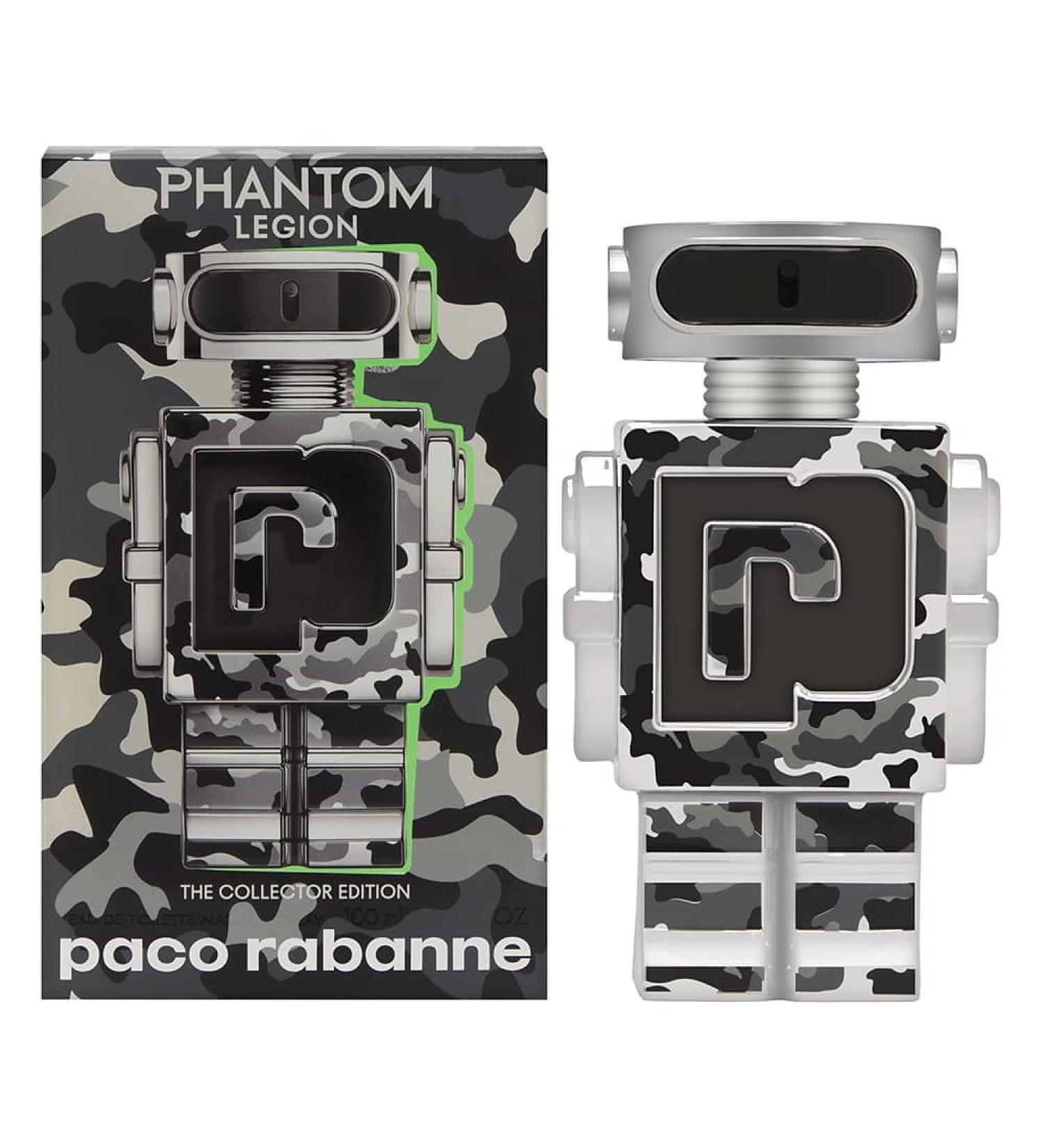Phantom Legion by Paco Rabanne for Men 3.4 oz Eau de Toilette Spray Collector's Edition 2022 Lavender Lemon Vanilla 3.4 Fl Oz (Pack of 1)