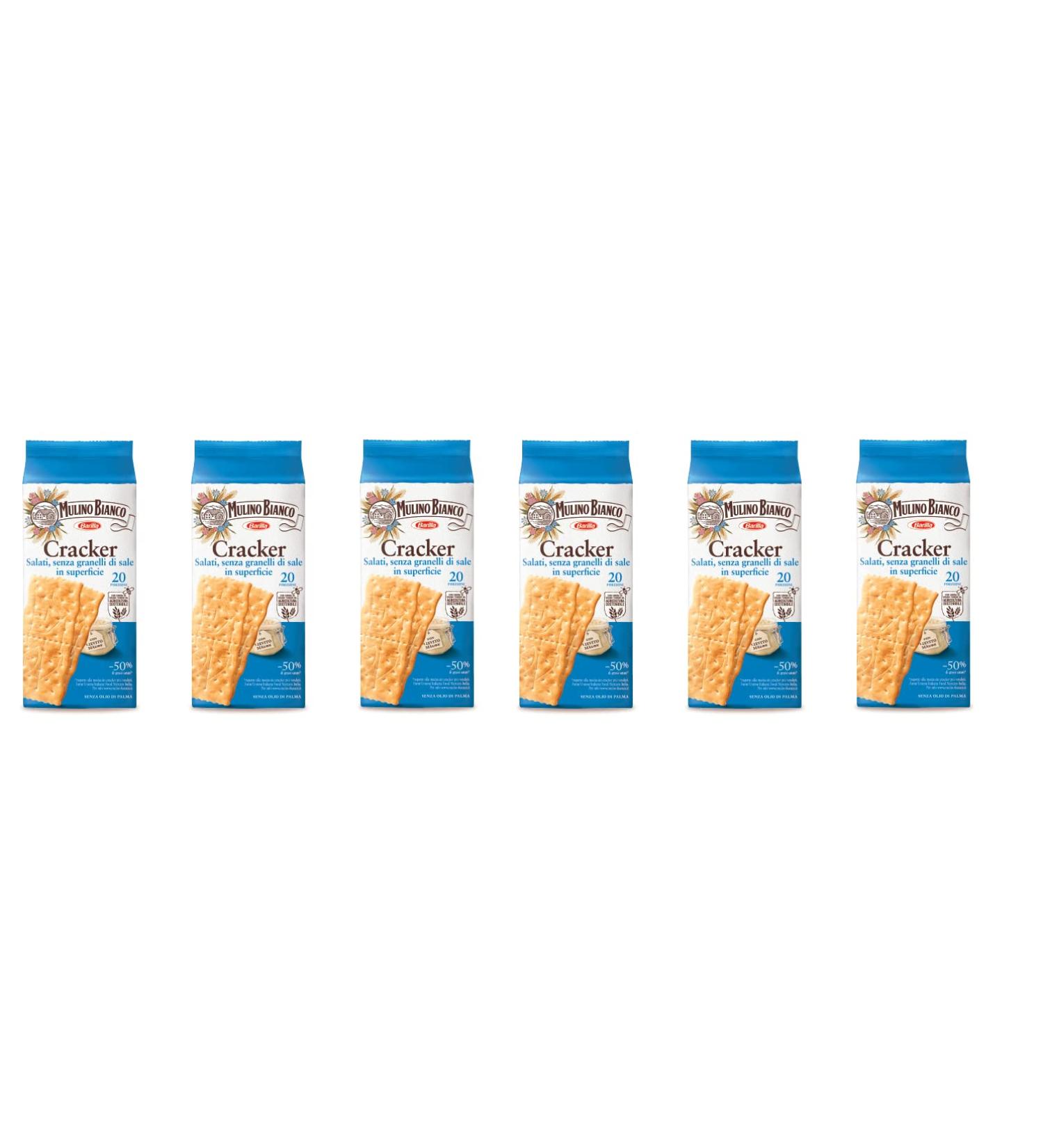 6x Mulino Bianco (Barilla) 20x Italian Crackers 500g Salt Free! Health Food! - Buy Online on GoSupps.com