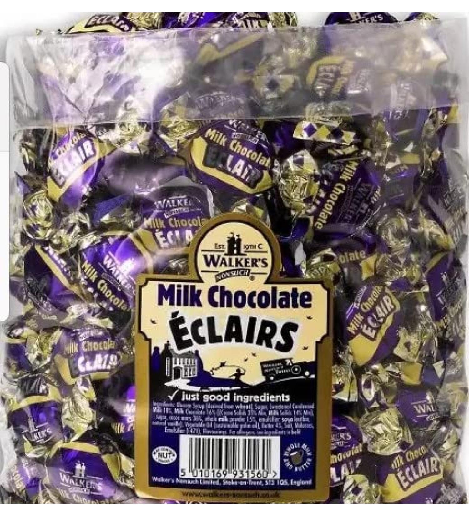 Walkers Chocolate Eclairs 500 Gram Bag (1/2 Kilo) Delicious Tasty And Twisty Treat Gift Hamper For Birthday Christmas Sold By Kidzbuzz - Buy Online on GoSupps.com