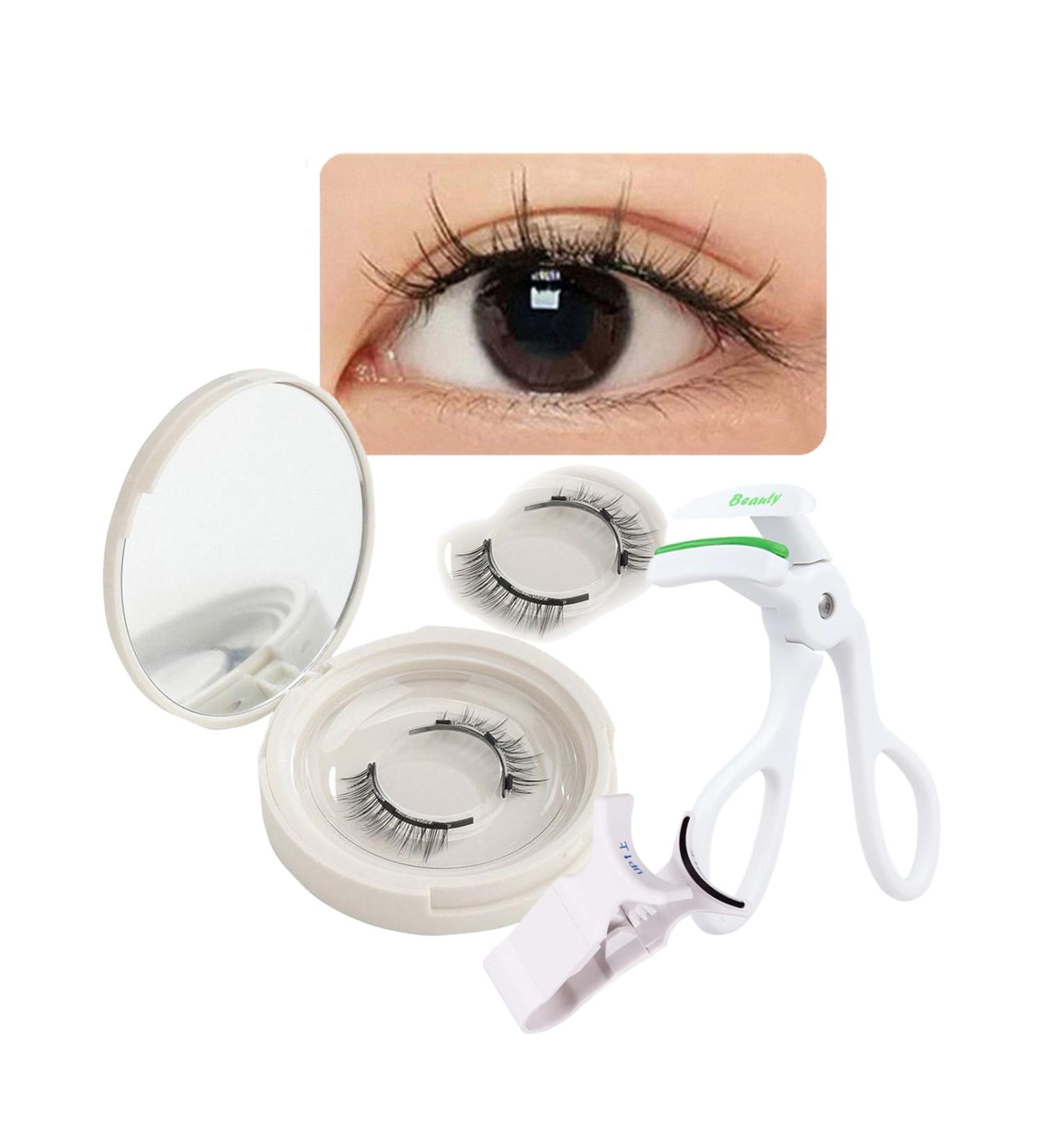 Lumeer Magnetic Lashes Soft Magnets False Eyelashes Suitable for Long Time Wearing Non-Irritating To Eyelids Reusable Dual Magnetic Lashes Without Eyeliner & Glue Easy To Wear (2 Pairs A) - Buy Online on GoSupps.com