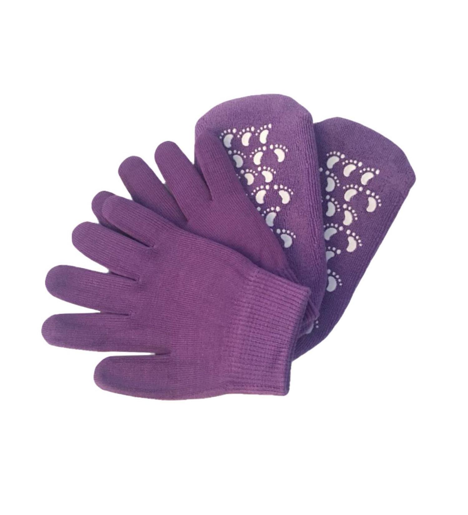Moisturizing Socks for Hands Cracked Heel Socks Hands Whitening Gloves Cracked Spa Socks Jojoba Carrier Oil Dry Skin Gloves Women Feet Moisturizer Socks Spa Gel Socks Indoor Purple - Buy Online on GoSupps.com