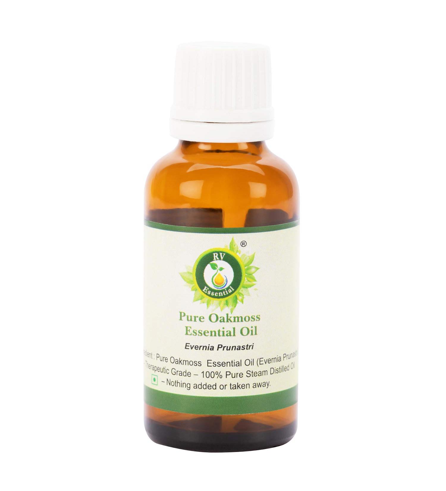 Oakmoss Essential Oil | Evernia Prunastri | 100% Pure Natural | Fine Quality | Undiluted | Steam Distilled | Therapeutic Grade | 5ml | 0.169oz by R V Essential Oakmoss 0.17 Fl Oz (Pack of 1)