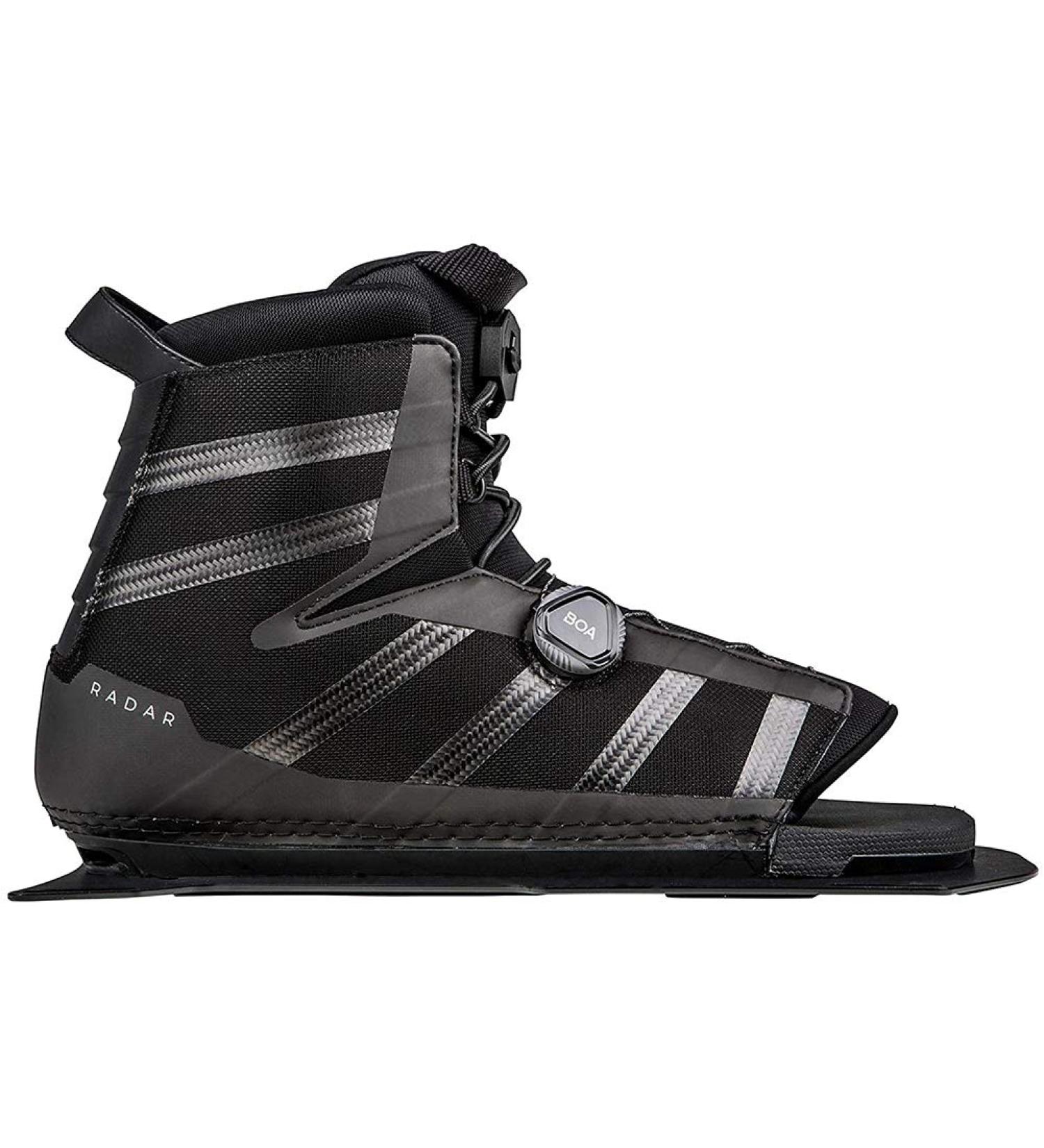 Radar Waterski Vector BOA Boot - Carbon/Black - Front Feather Frame (10-14)  X-Large (211207) - Buy Online on GoSupps.com