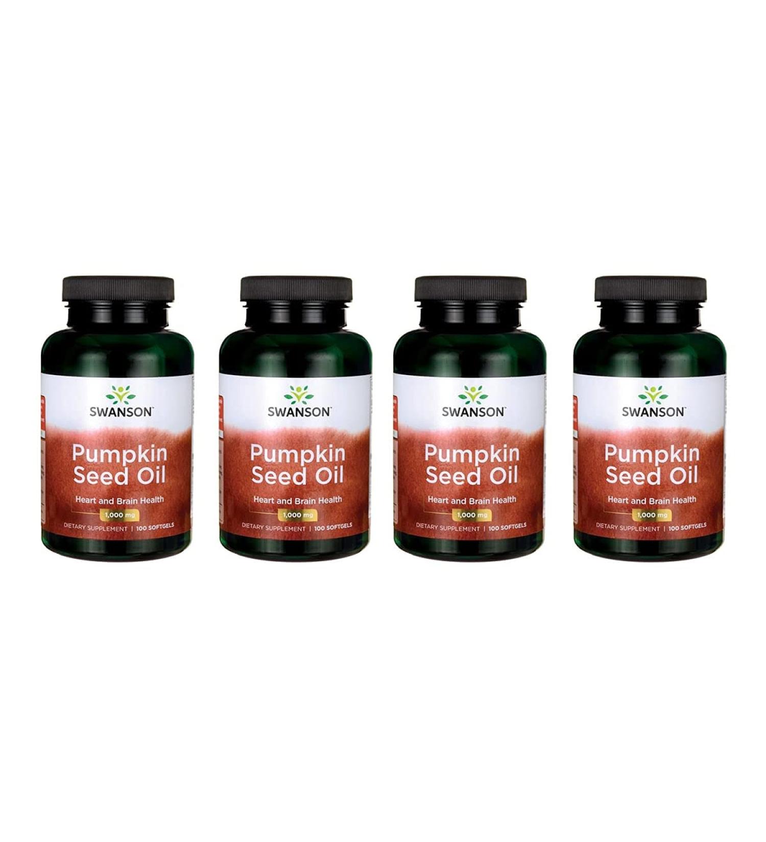 Swanson Pumpkin Seed Oil 1000 mg | 100 Softgels | Premium Health Support - Buy Online on GoSupps.com