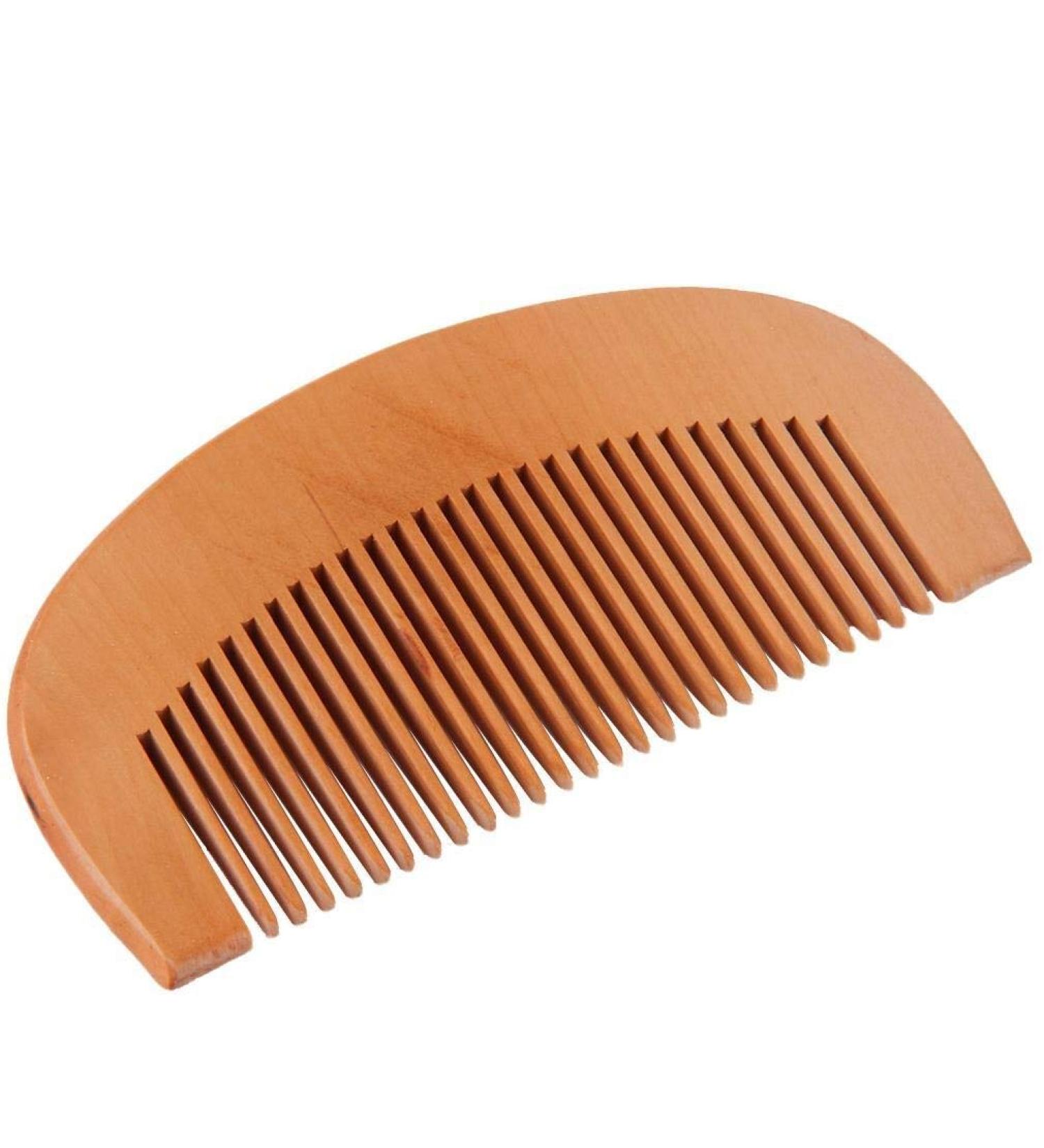 Comb Natural Wide Tooth Wood Comb Peach Wood Wooden Hair Brush No-Static Massage Hair Brushes Health 9cm Wood Hair Comb Styling Tools wooden comb - Buy Online on GoSupps.com