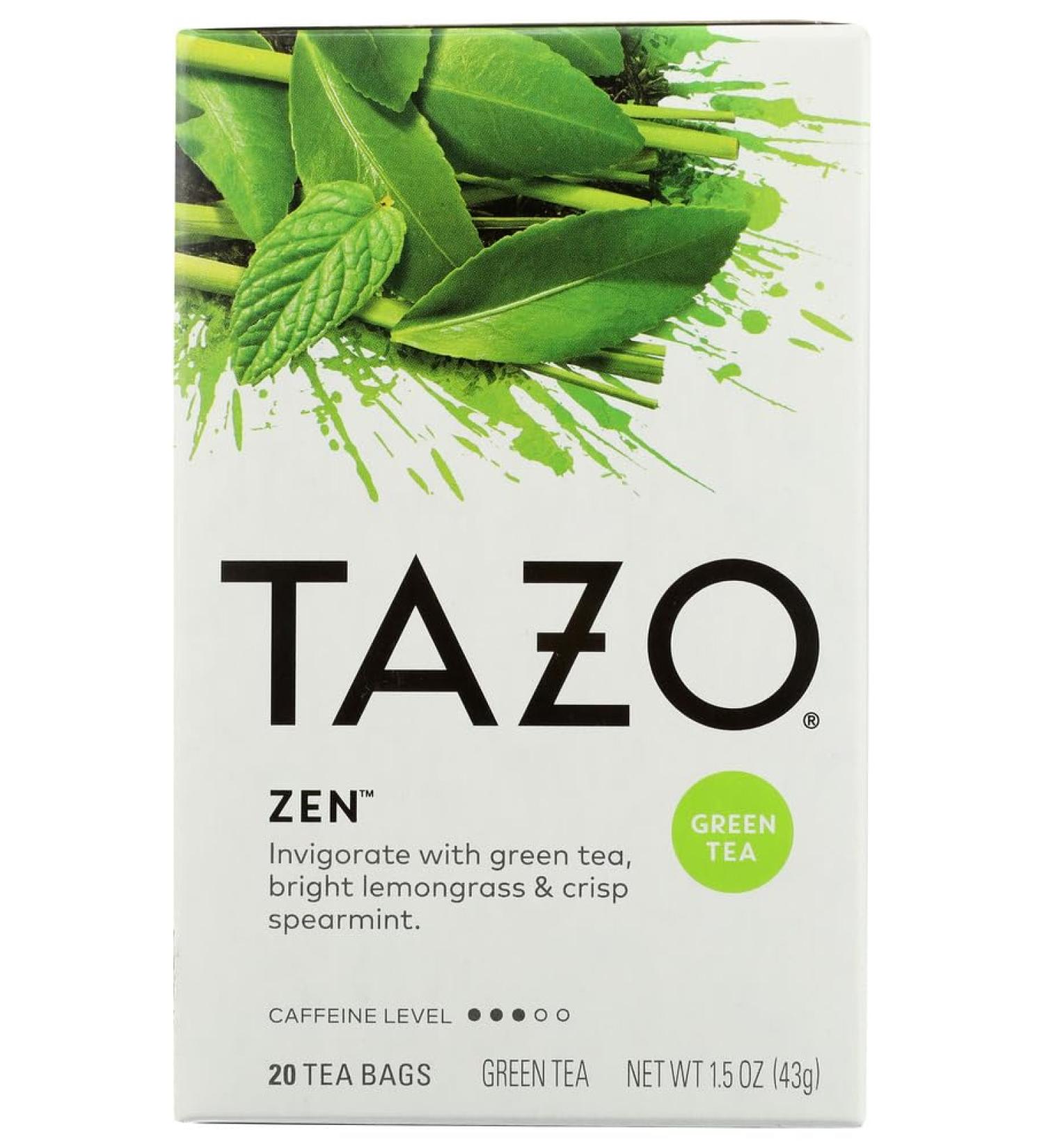 Tazo Teas Zen Green Tea 20 Filterbags 1.5 oz (43 g) - Buy Online on GoSupps.com
