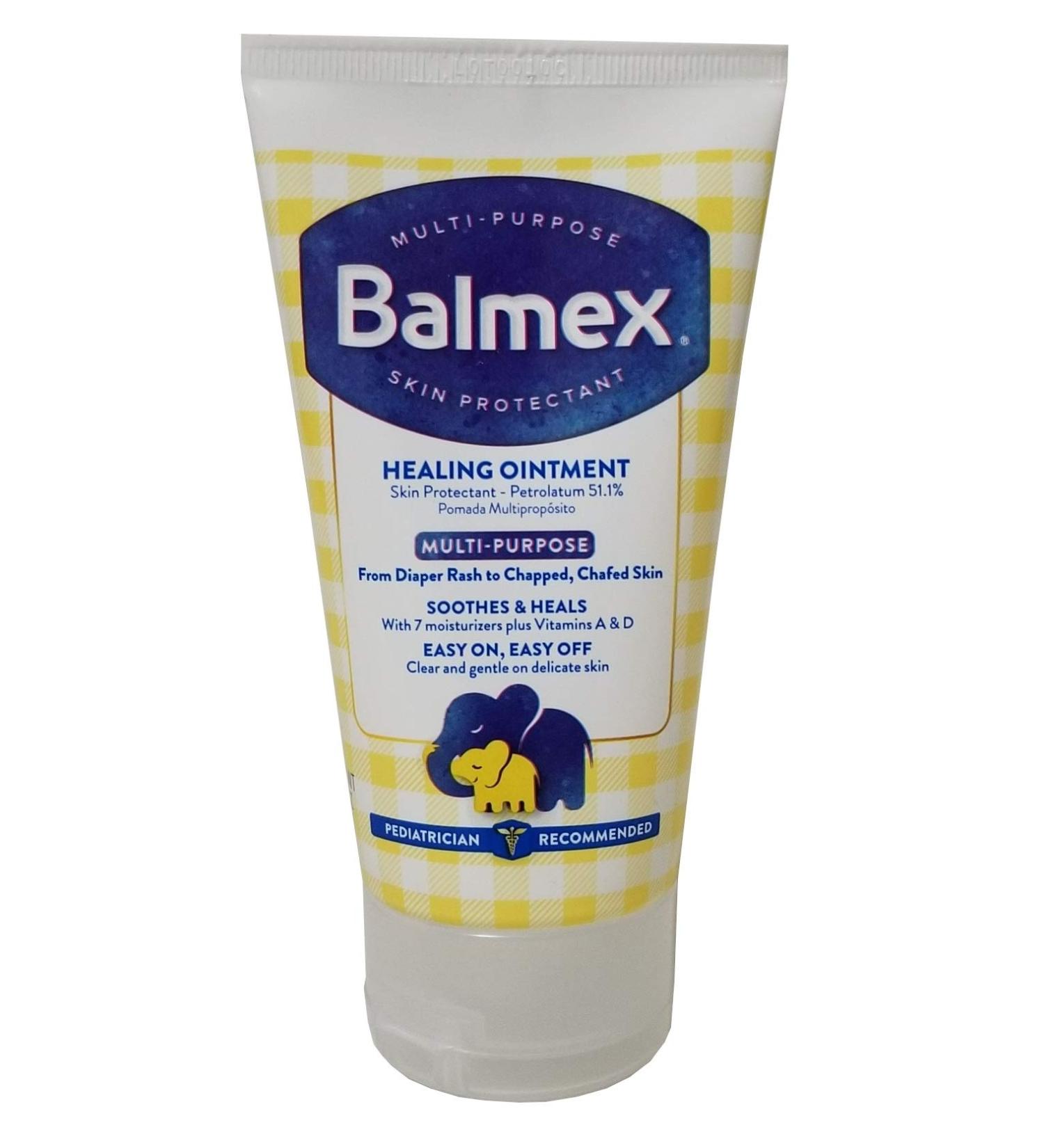 Balmex Multi-Purpose Healing Ointment from Diaper Rash to Chapped Chafed Skin Soothes & Heals 3.5 OZ - 4 Pack