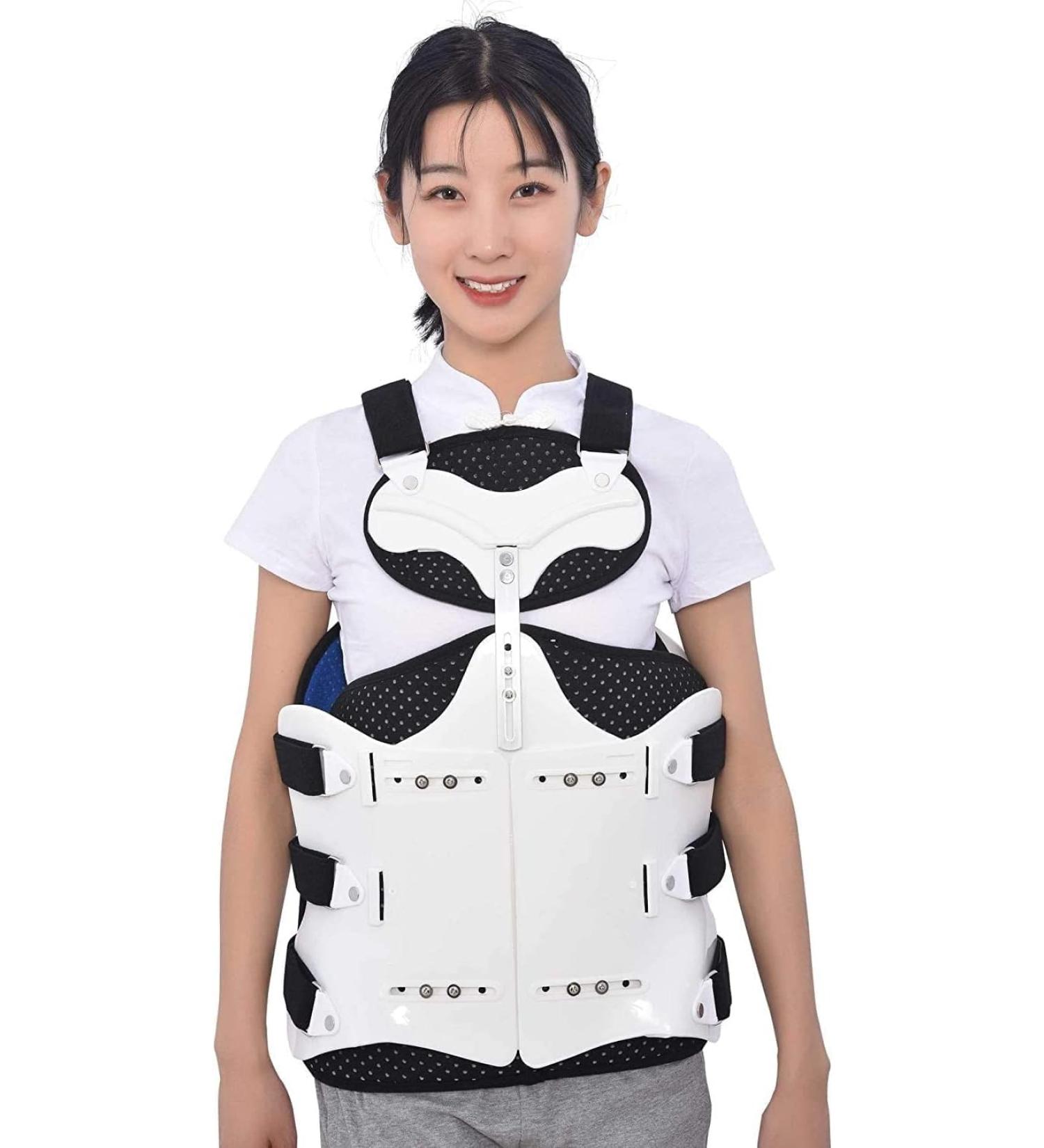 Samnuerly Adjustable Cervical Thoracic Orthosis & Lumbar Support Belt | Neck Support for Spine Fractures & Posture Improvement - Color B - Buy Online on GoSupps.com