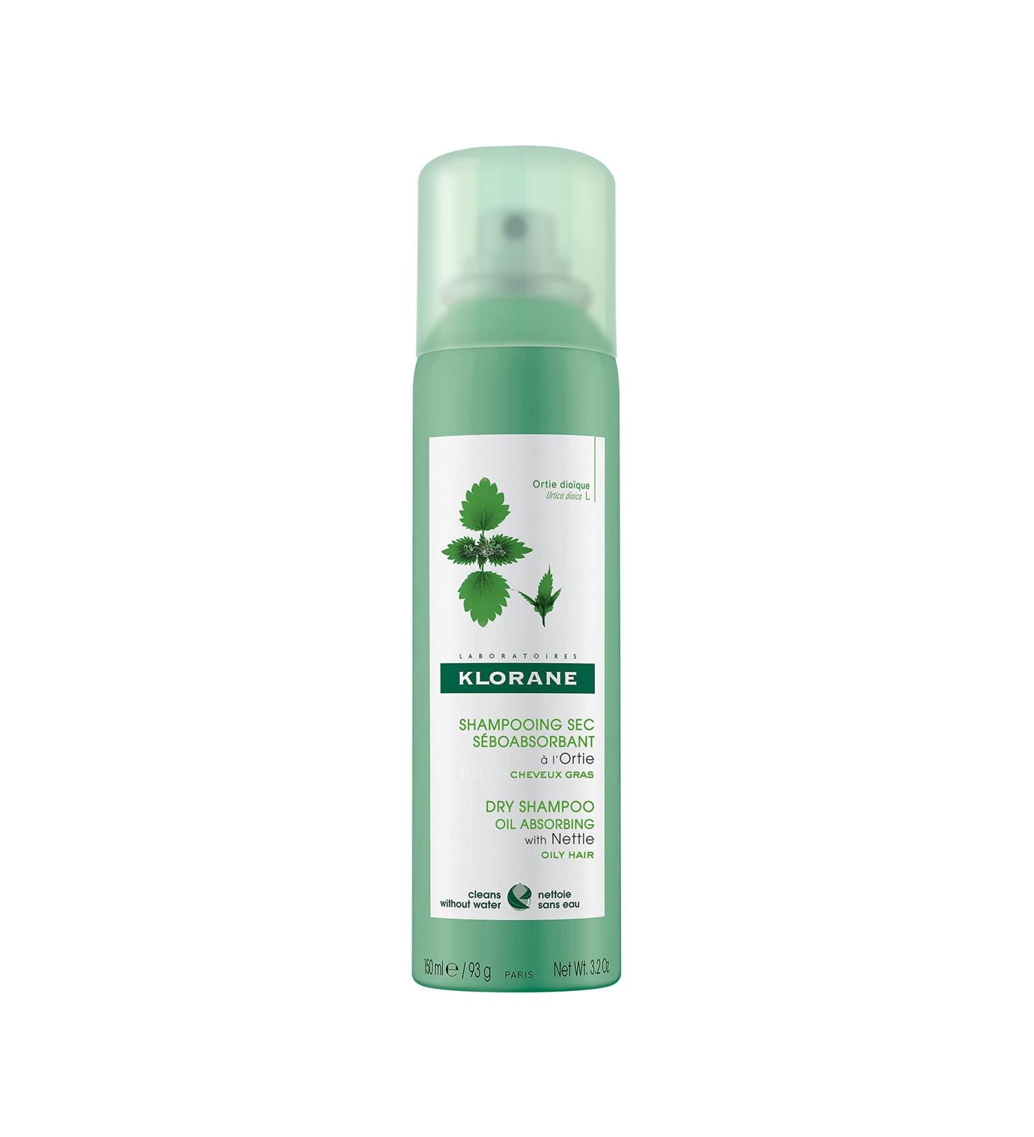 Klorane - Dry Shampoo With Nettle For Oily Hair And Scalp - Oily Hair Absorbs Oil Production Paraben Free - 150ml - Buy Online on GoSupps.com