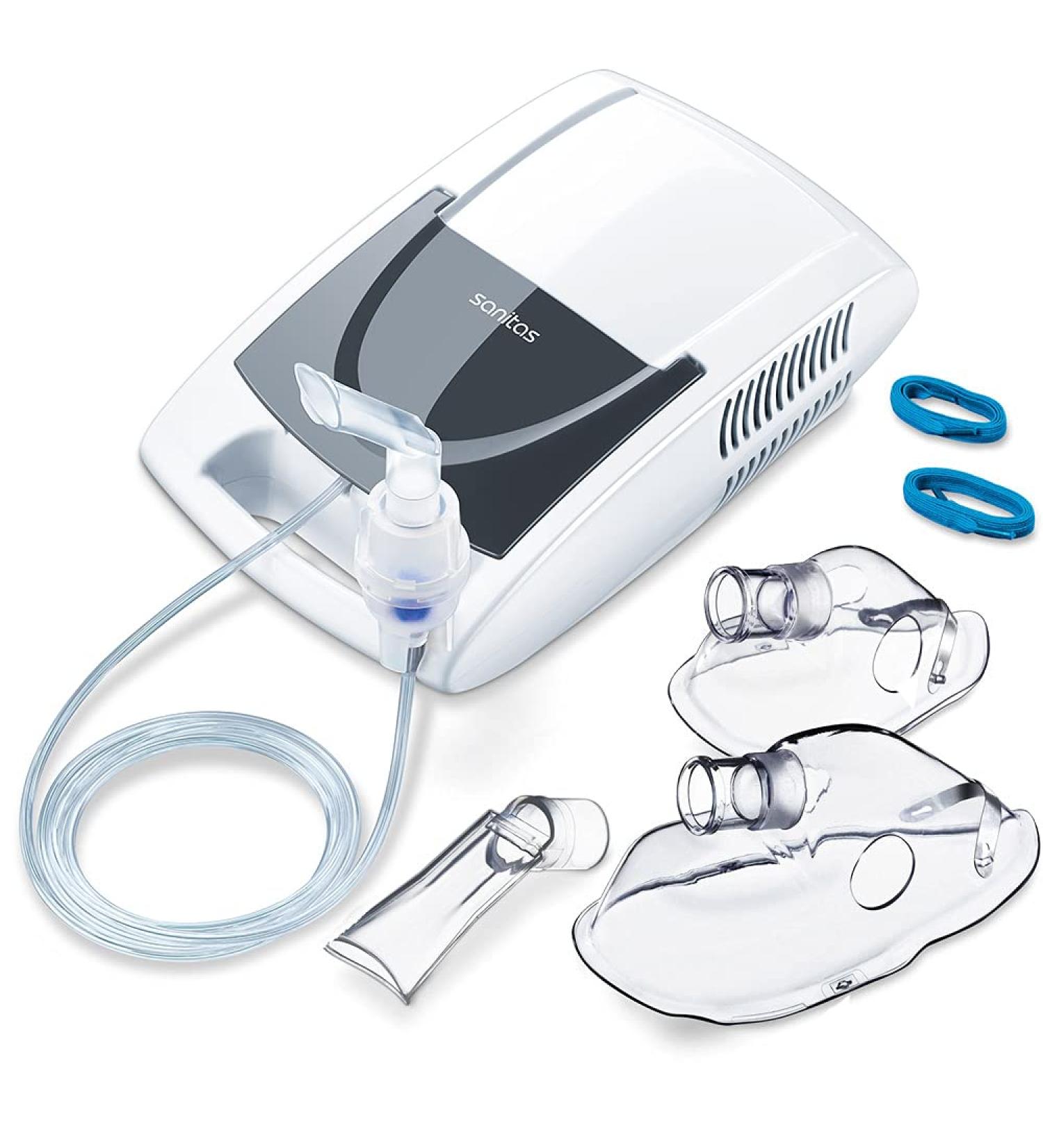 Sanitas Sih 21 Inhalator - International Shipping | Compressor Air Inhalation Device for Colds & Bronchitis | Safe for Adults & Children - Buy Online on GoSupps.com