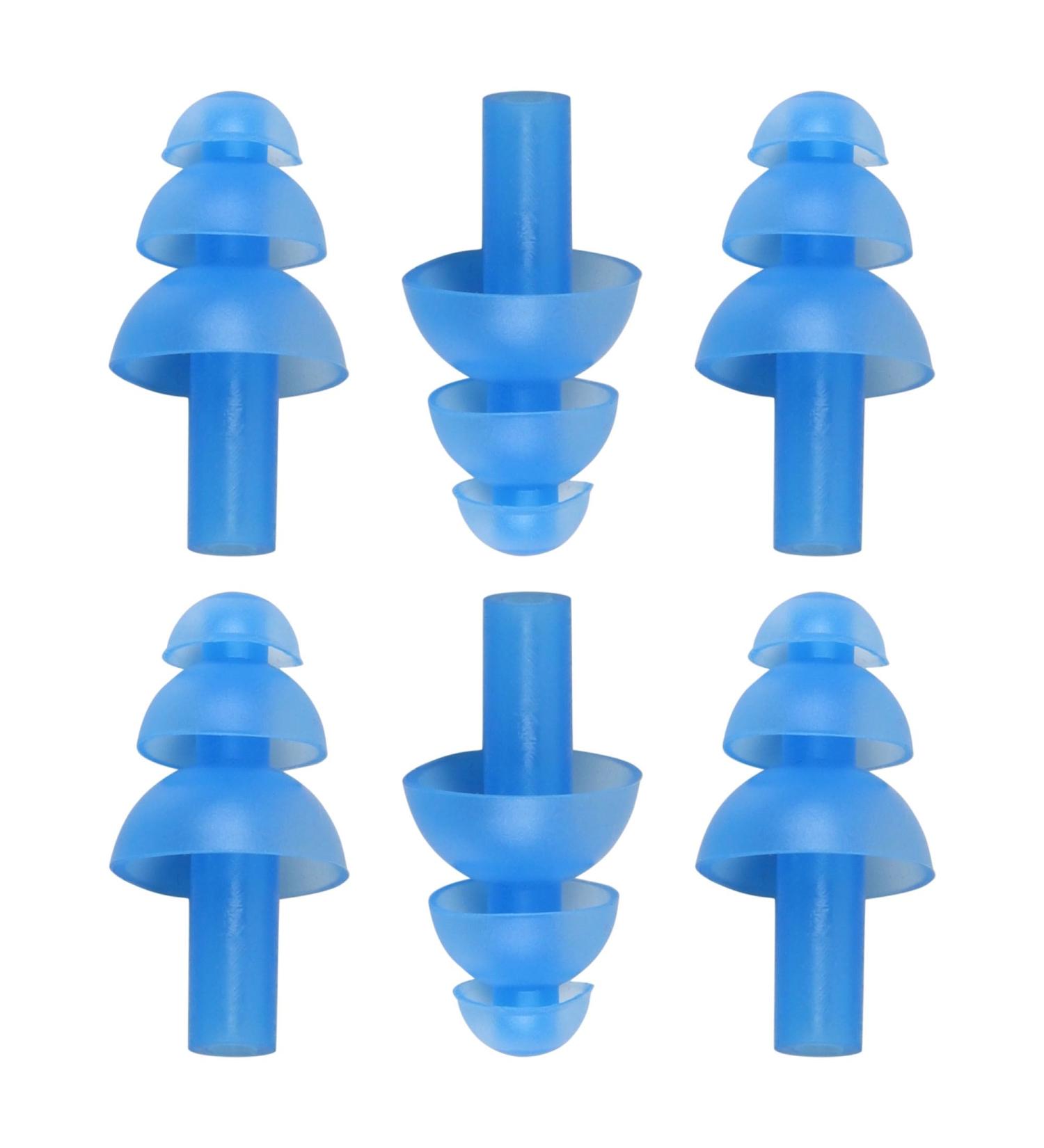 uxcell Waterproof Silicone Swimming Earplugs - 3 Pairs Soft Mushroom Design Comfortable Ear Protection for Men & Women - Blue - Buy Online on GoSupps.com