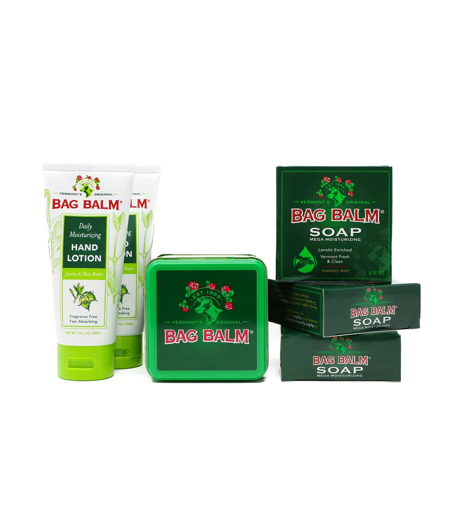 Shop Vermont's Original Bag Balm Starter Kit - Moisturizing Lotion Soap & Balm - Ideal for Dry Skin Relief - Buy Online on GoSupps.com
