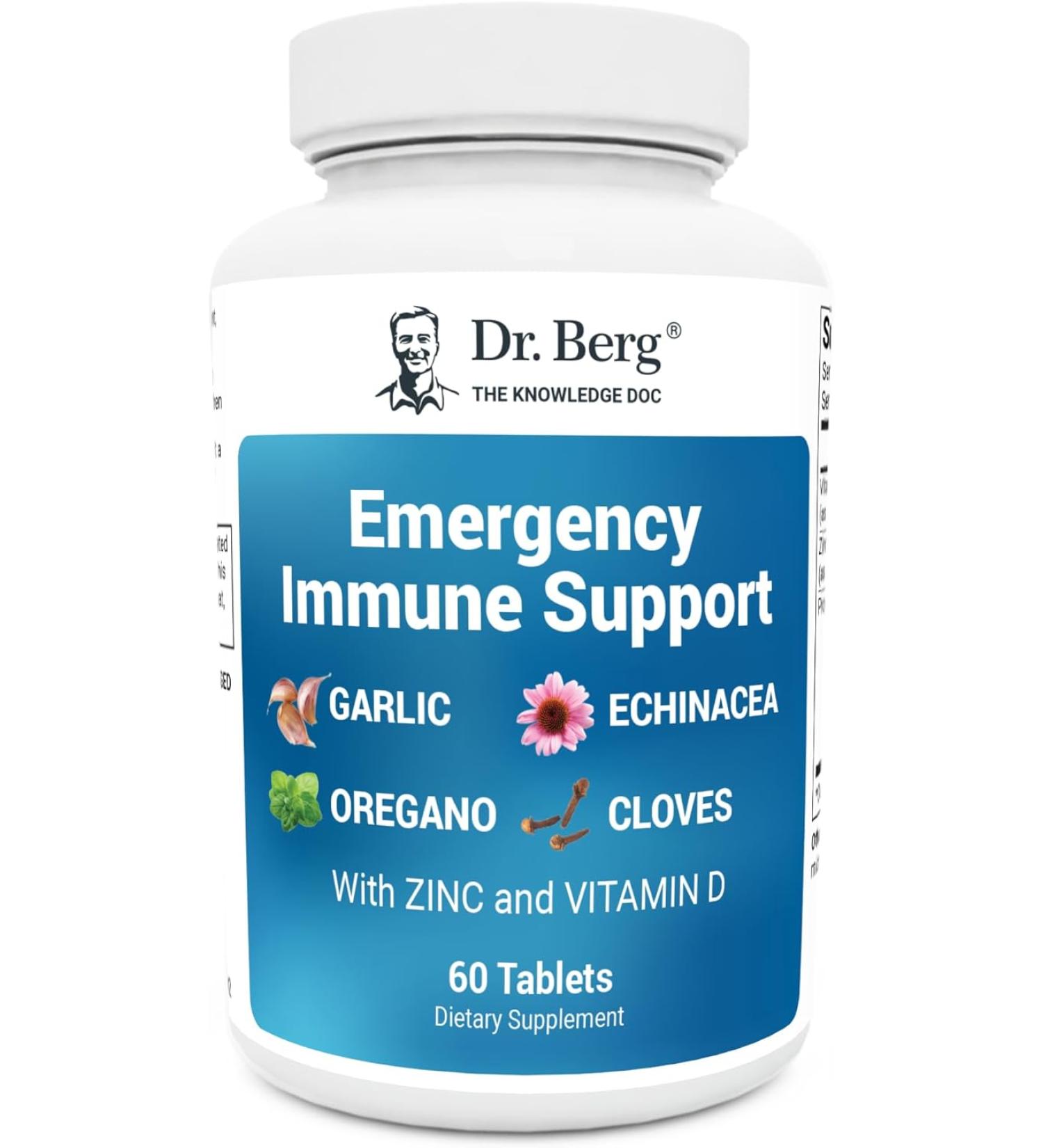 Dr. Berg Nutritionals Emergency Immune Support - 60 Tablets - Buy Online on GoSupps.com