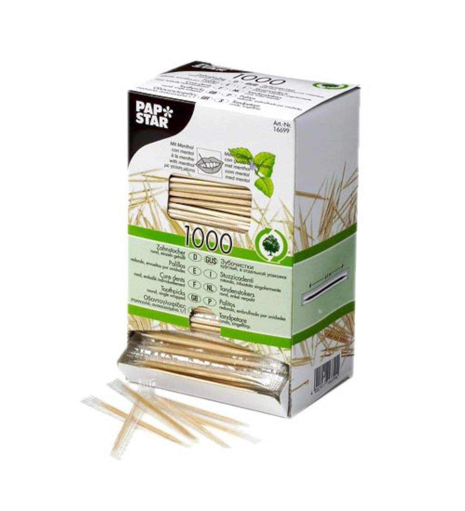 Papstar Menthol coated toothpicks (1000 pieces)