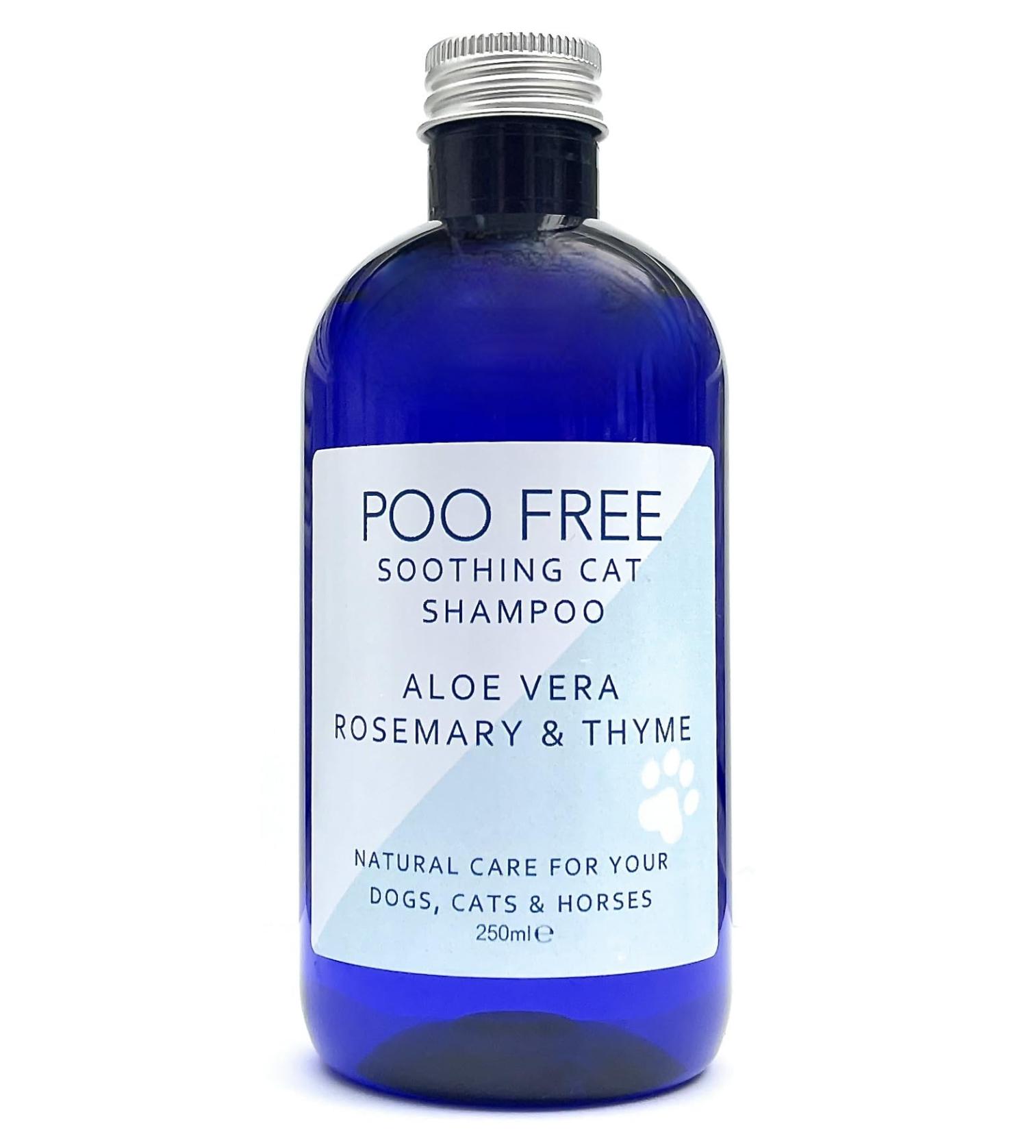 Premium 99% Natural Cat Shampoo with Aloe Vera | POO Free Sulfate & Paraben Free - 250ml for Itch Relief & Hydration - Buy Online on GoSupps.com