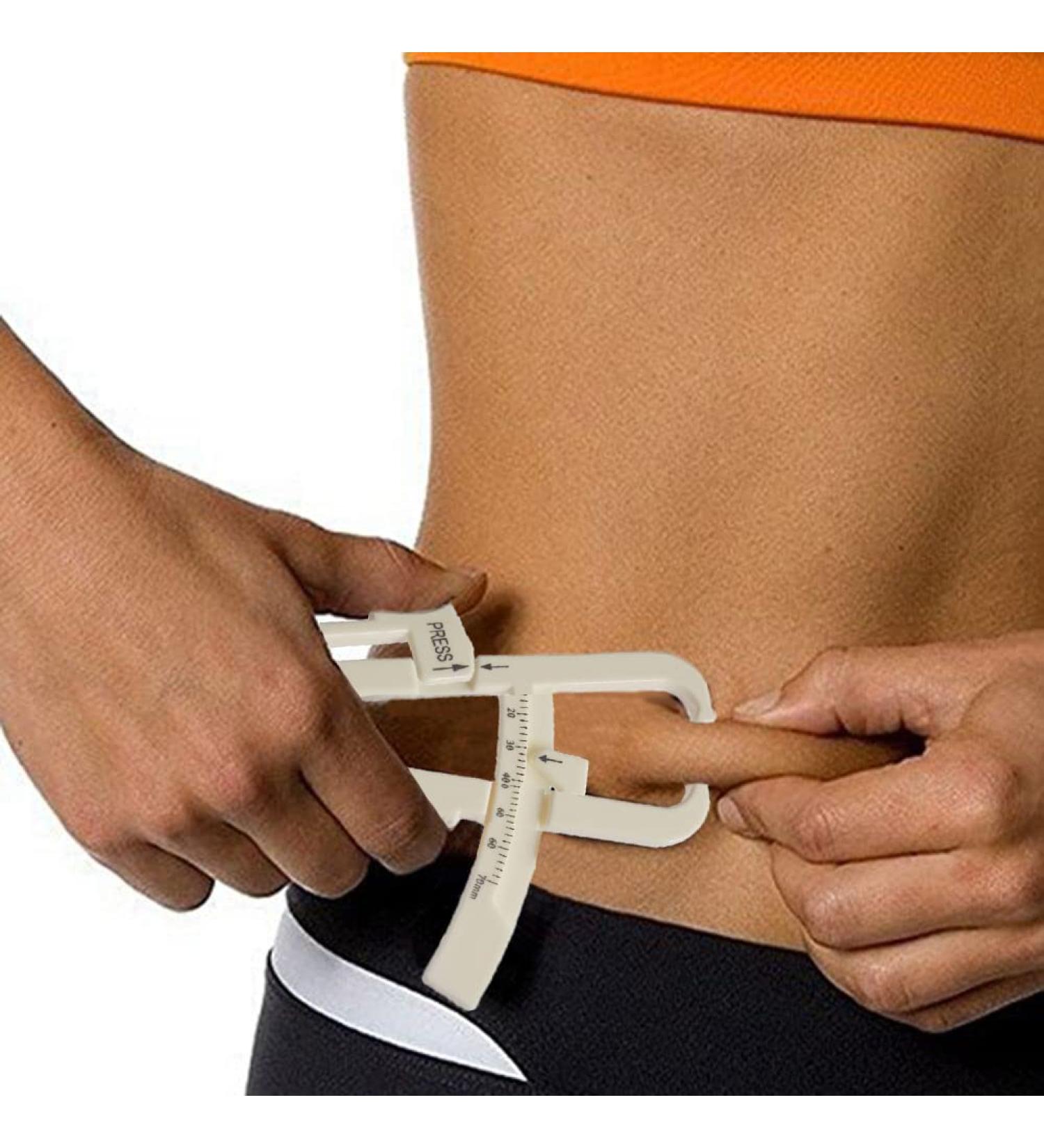 Body Fat Caliper Tester with Slim Chart and Skinfold Measurement Tool - Buy Online on GoSupps.com