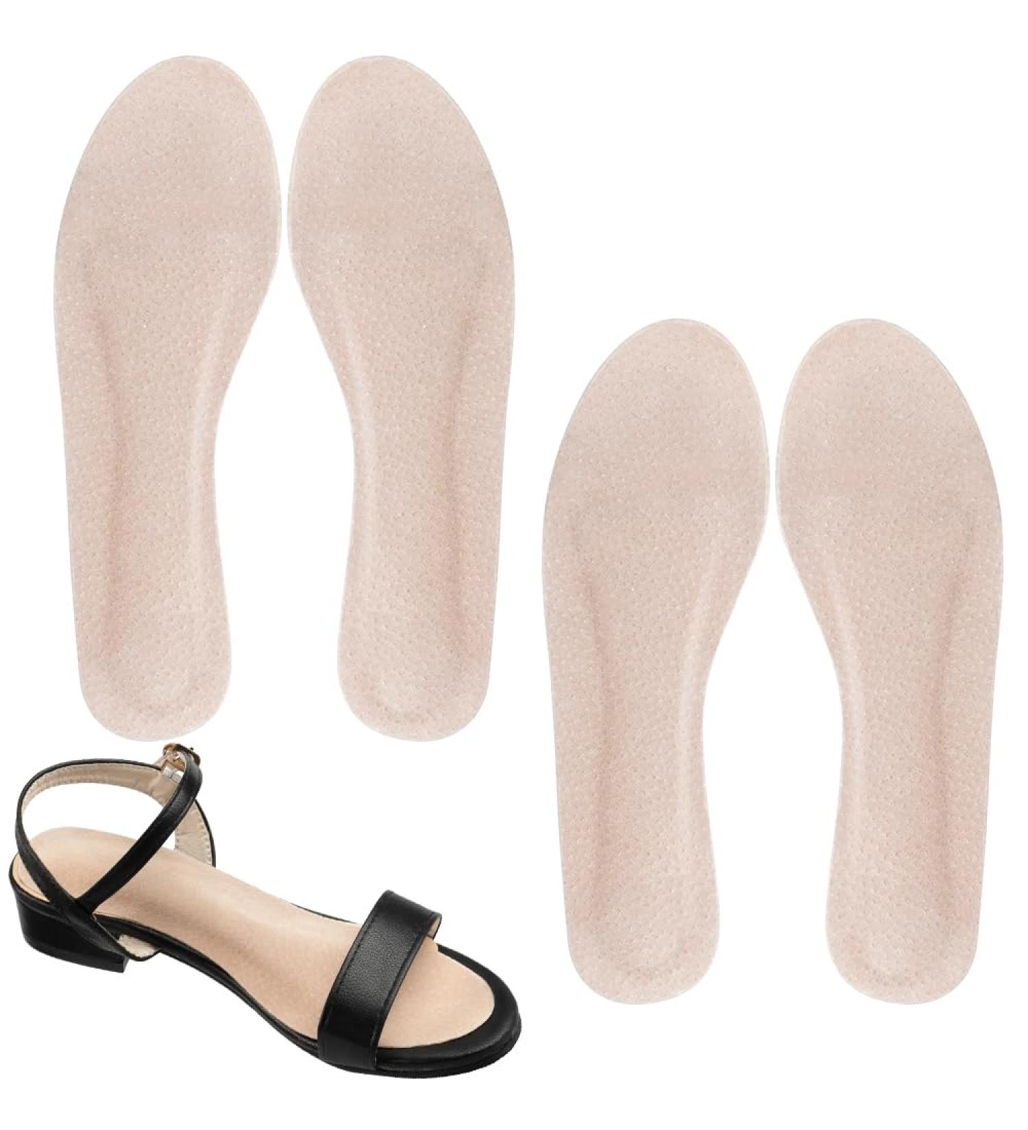 2 Pairs High Heel Inserts for Women - Adhesive Pigskin Cushion Insoles for Pain Relief & Arch Support - Anti-Slip for Sandals Flats & Dress Shoes - Breathable & Odorless (US 5-7 - Buy Online on GoSupps.com