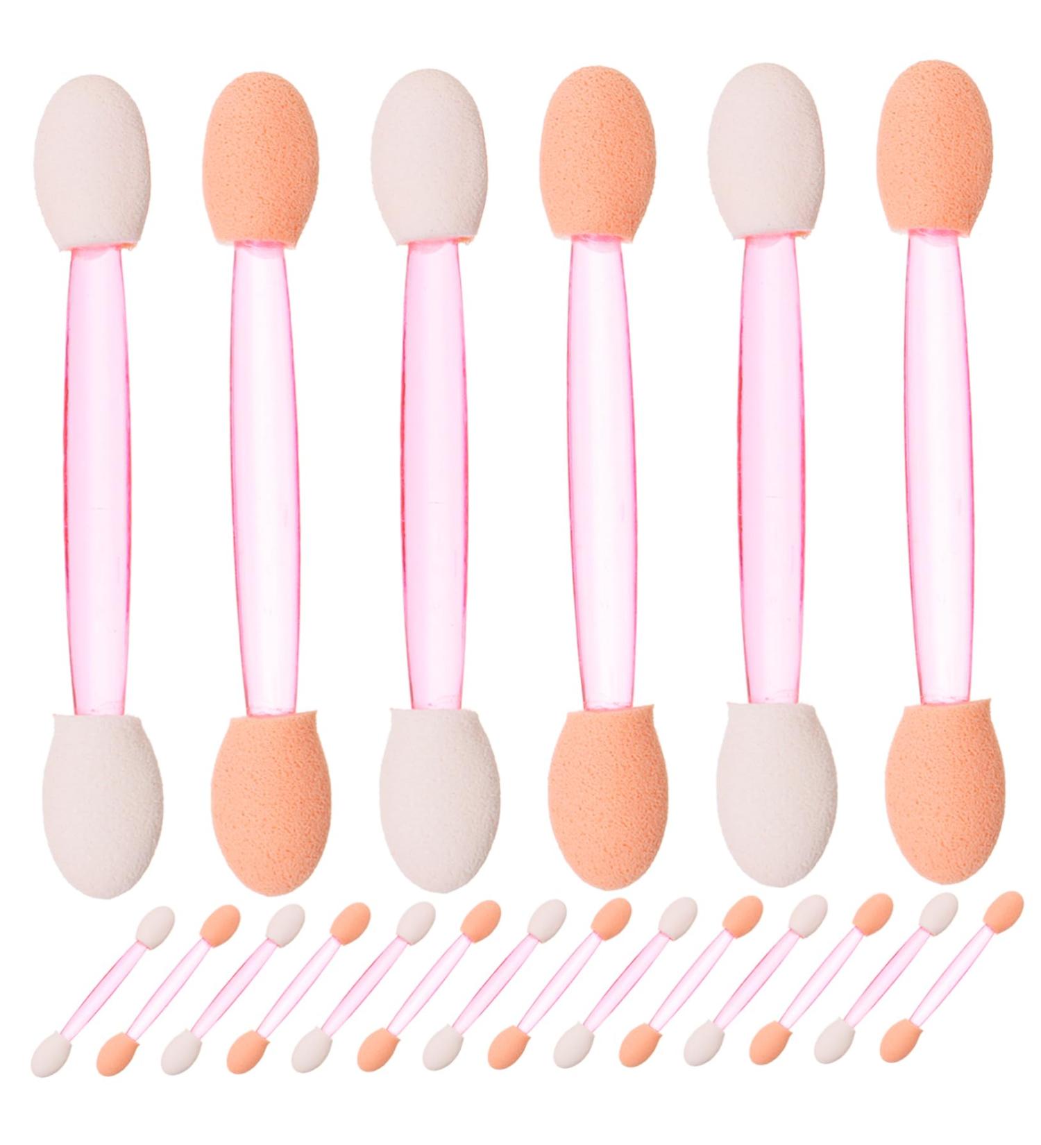 Balacoo 100pcs Eye Shadow Stick Double Ended Makeup Brush Eyeshadow Makeup Applicator Makeup 7.5x0.5cm Pink - Buy Online on GoSupps.com