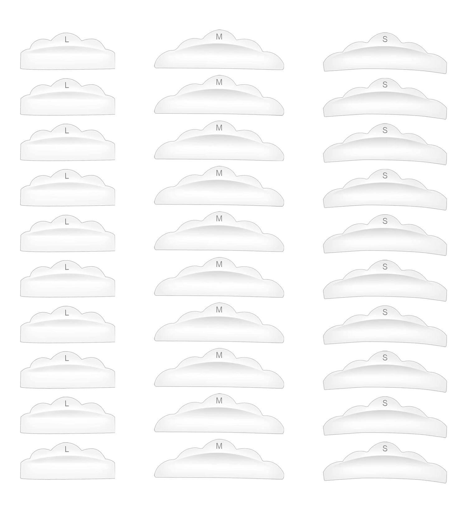 30 Pieces Silicone Eyelash Lift Pads - Curling Wave Tool 3 Sizes for Perfect Lash Lift | Transparent Eyelash Winder - Buy Online on GoSupps.com