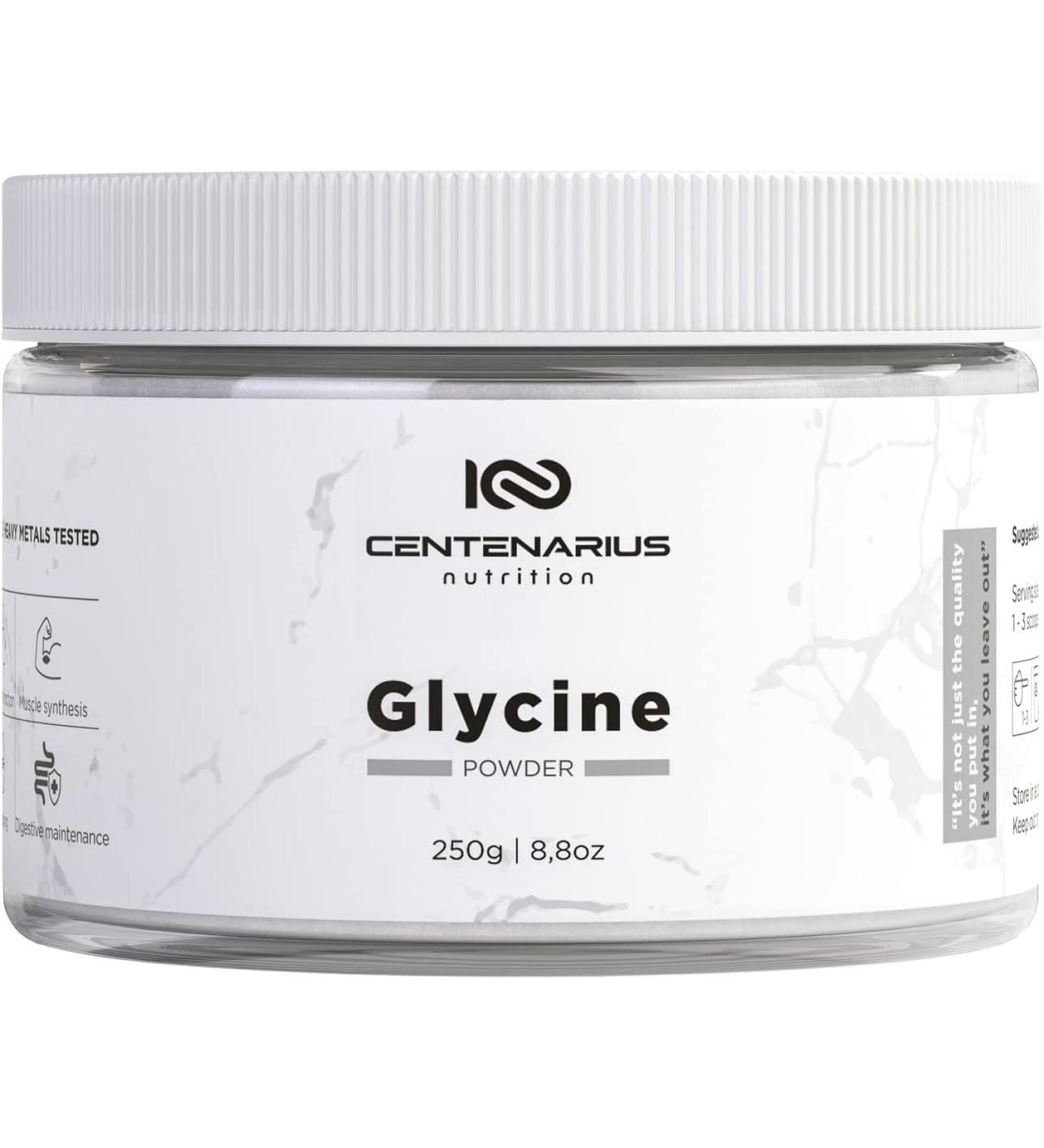 Centenarius Nutrition Glycine Powder Supplements - 8.8 Oz. - Buy Online on GoSupps.com