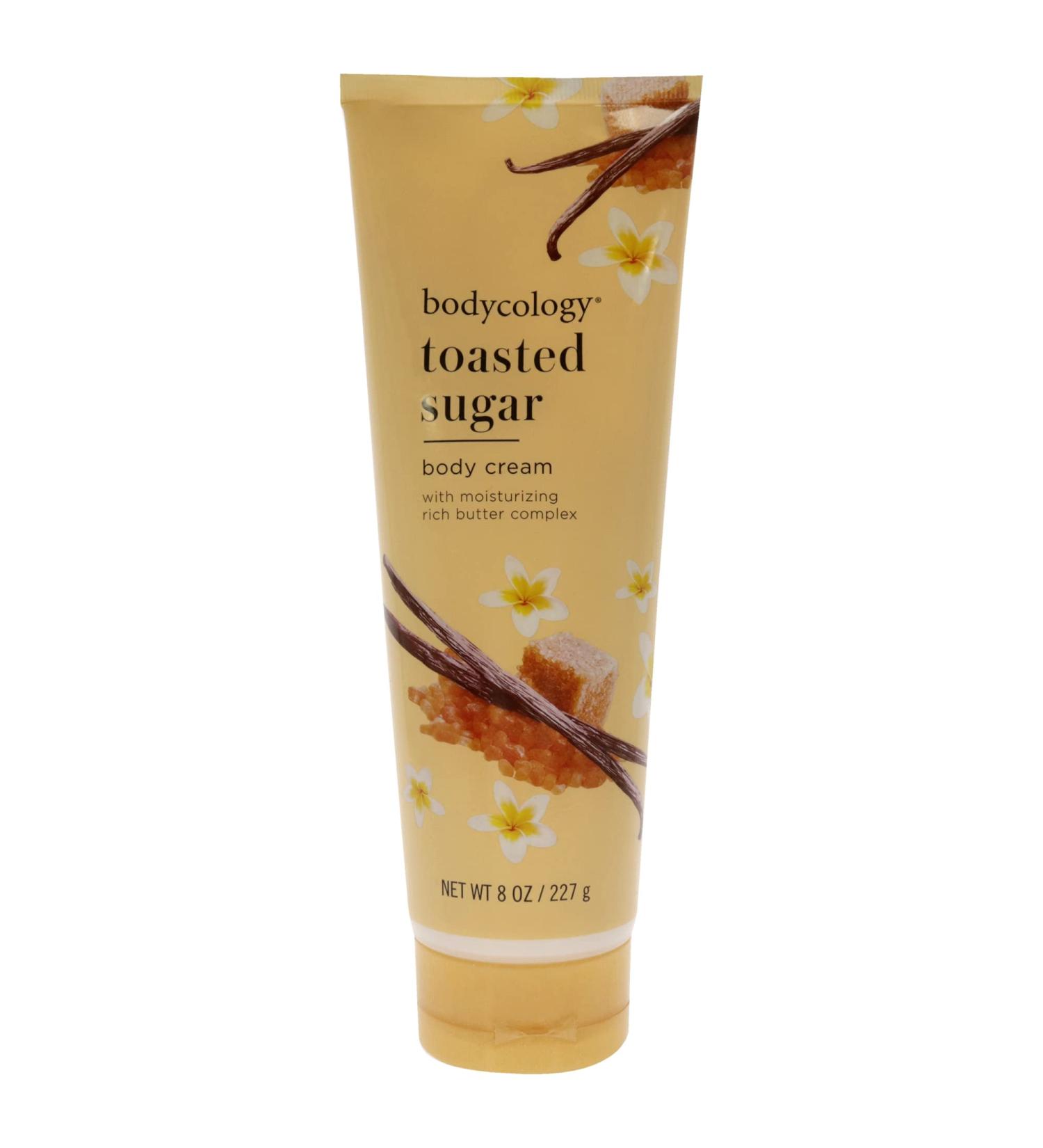 Bodycology Moisturizing Body Cream for Women  Toasted Sugar  8.0 Ounce  Packaging May Vary Toasted Sugar 8 Ounce (Pack of 1)