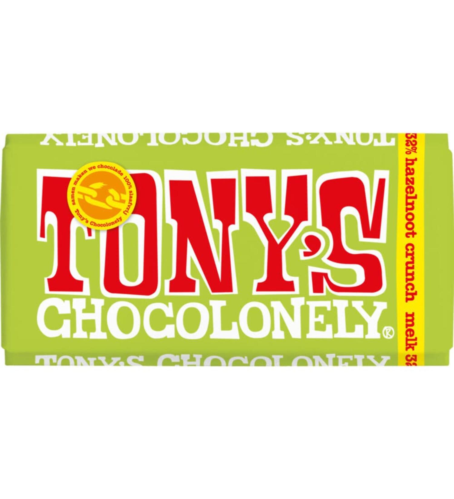 Tony's Chocolonely Chocolate Tony's Chocolonely Milk Hazelnut Crunch 180g