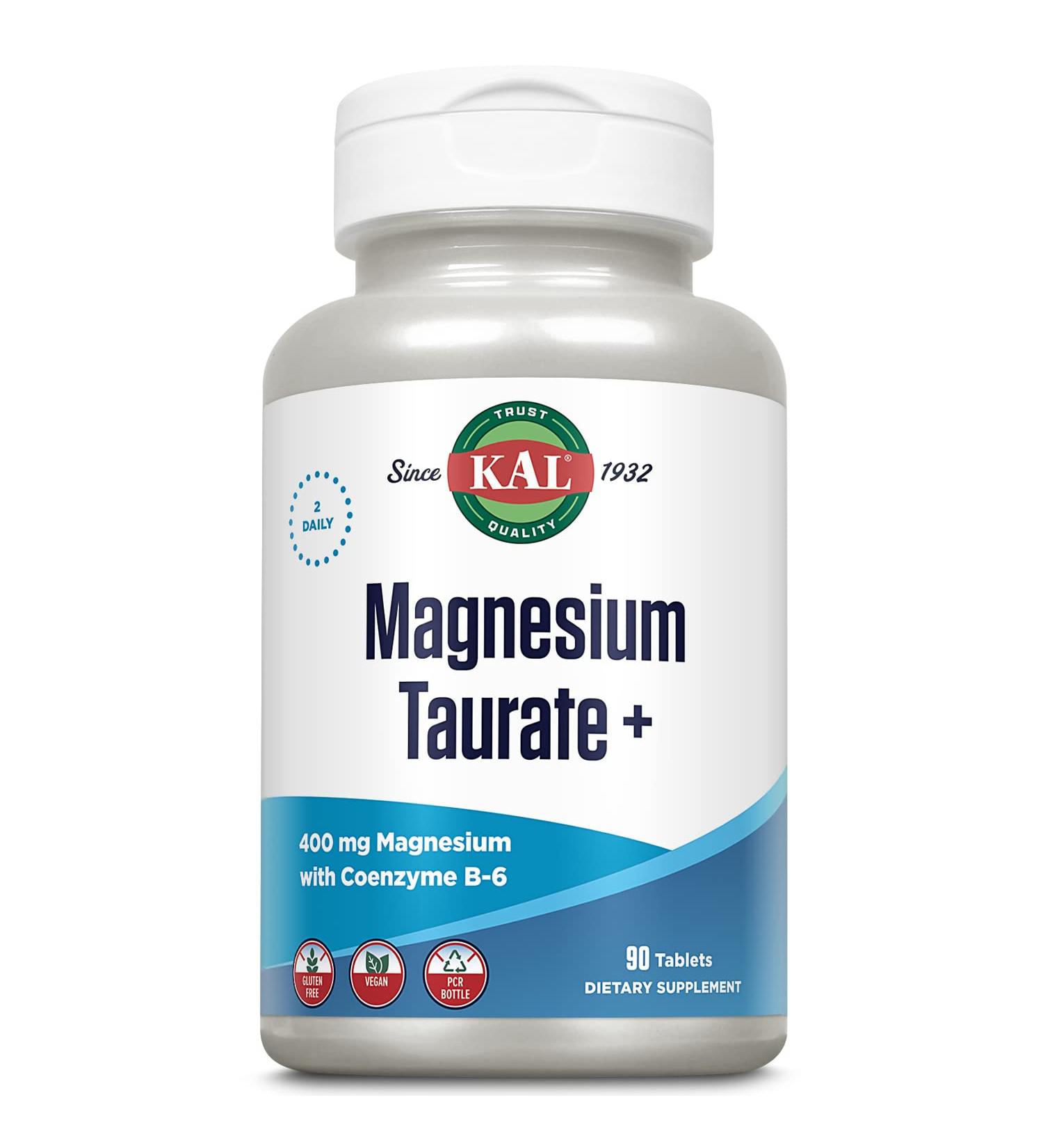 Buy KAL Magnesium Taurate+ 400 mg - 90 Tablets for Optimal Health - Buy Online on GoSupps.com