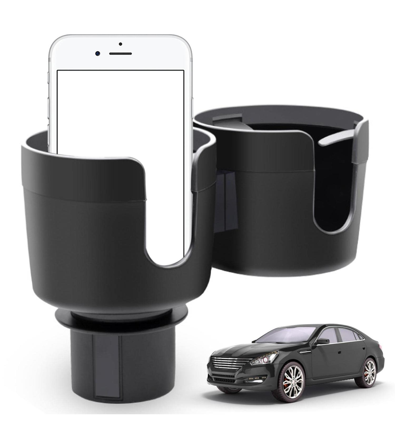 Fowybe 2 Pcs Water Cups Holder Expanders Dual Car Cup Holding Expander Adapter for Cups Phones Bottles | Universal Car Cup Holder for Snack Bottles Cups Drinks - Buy Online on GoSupps.com