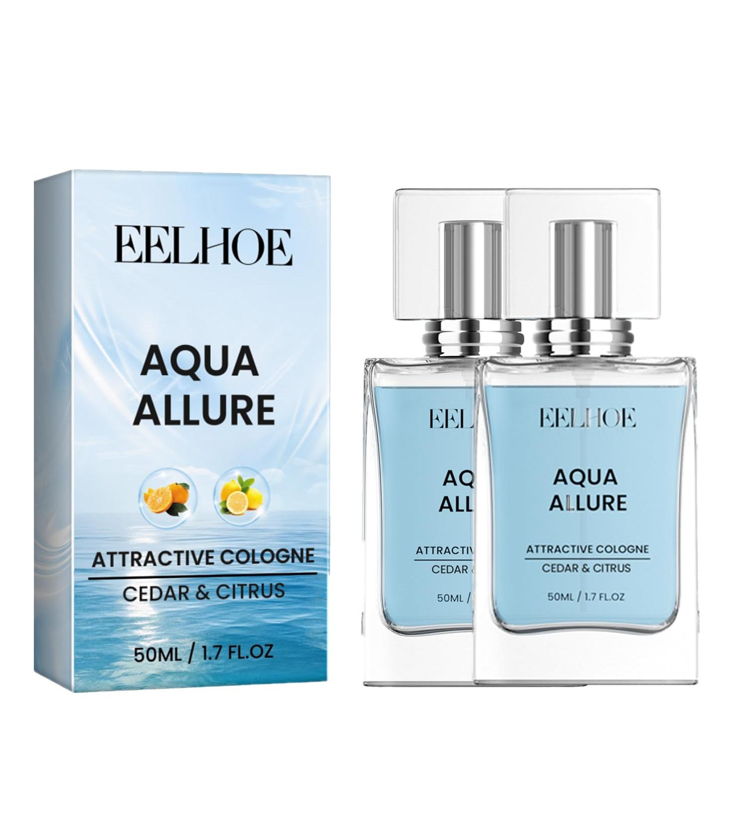 Pheromone Cologne for Men-Charm Cologne for Men - Hypnosis Cologne Fragrances for Men Cologne for Men to Attract Woman Eau de Toilette Enhanced Fragrances Perfume-50ML (AQUA ALLURE-2 Pack) - Buy Online on GoSupps.com